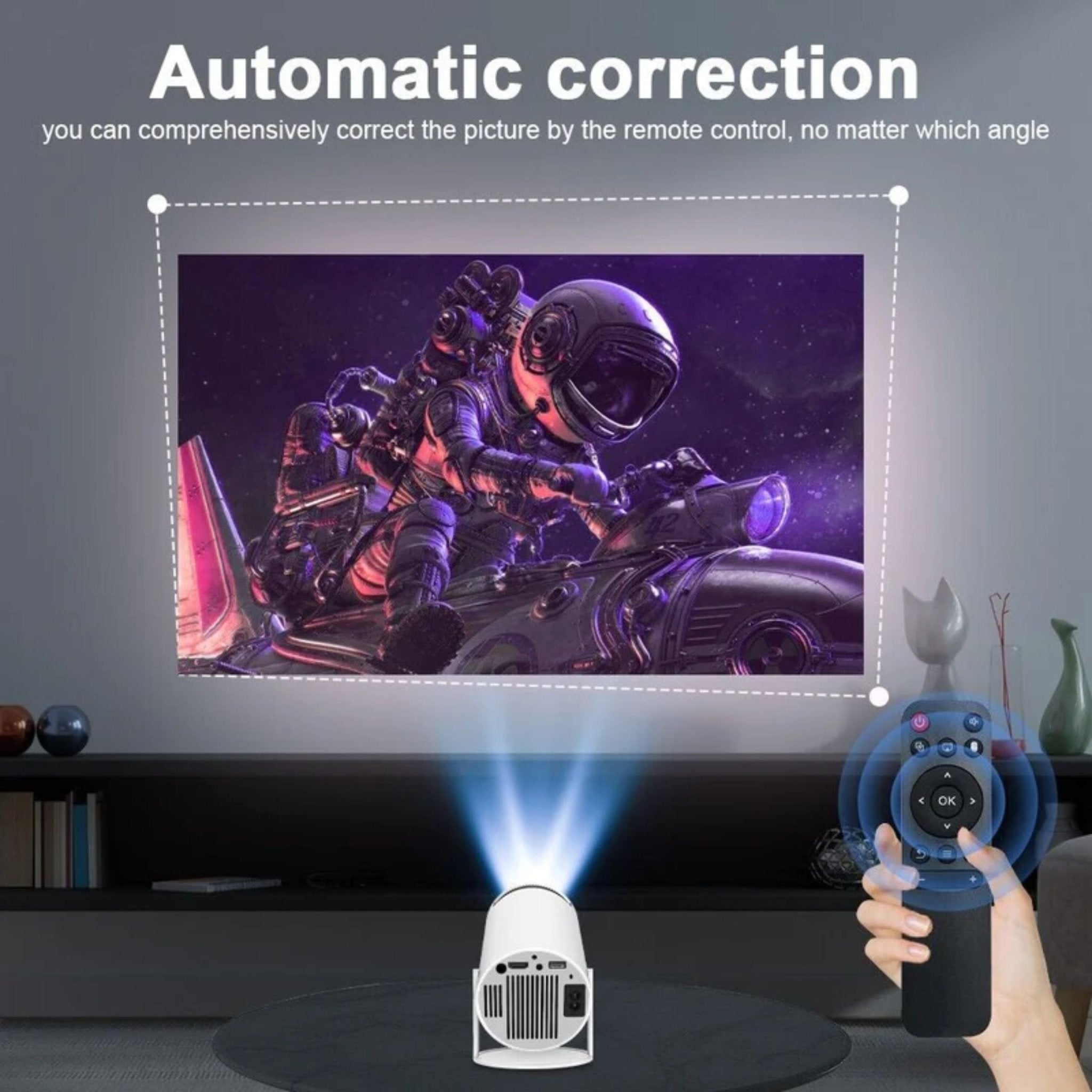 Ultra HD High Dynamic Range Projector - White
