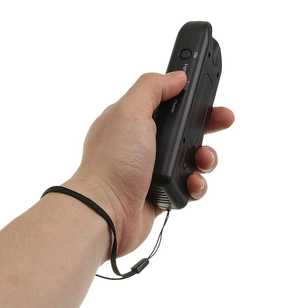 Ultrasonic Dog Repeller Anti Barking Dog Training Device MT-650 - Black