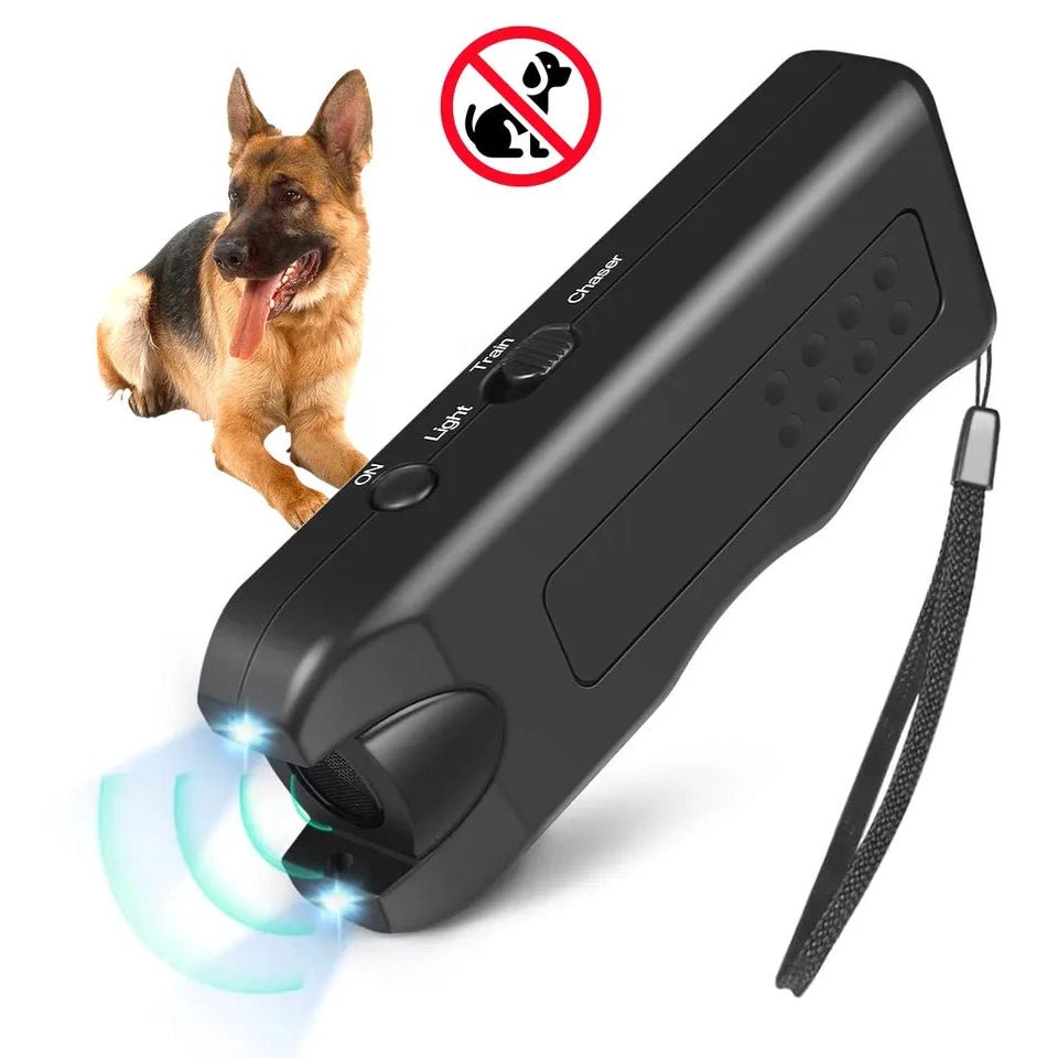 Ultrasonic Dog Repeller Anti Barking Dog Training Device MT 650 Black