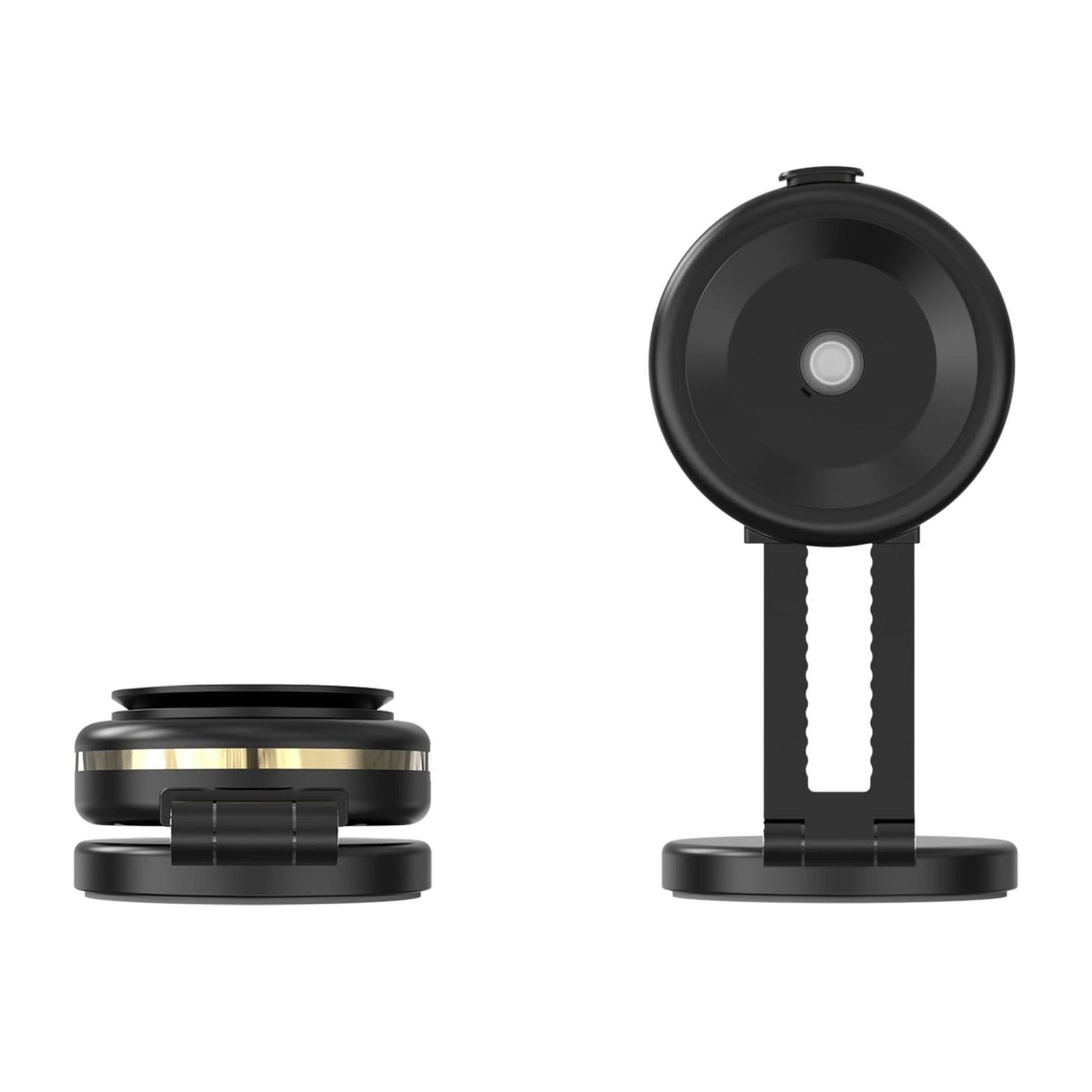 Vacuum Adsorption Rechargeable Car Mount Holder 360 Degree Rotating - Black
