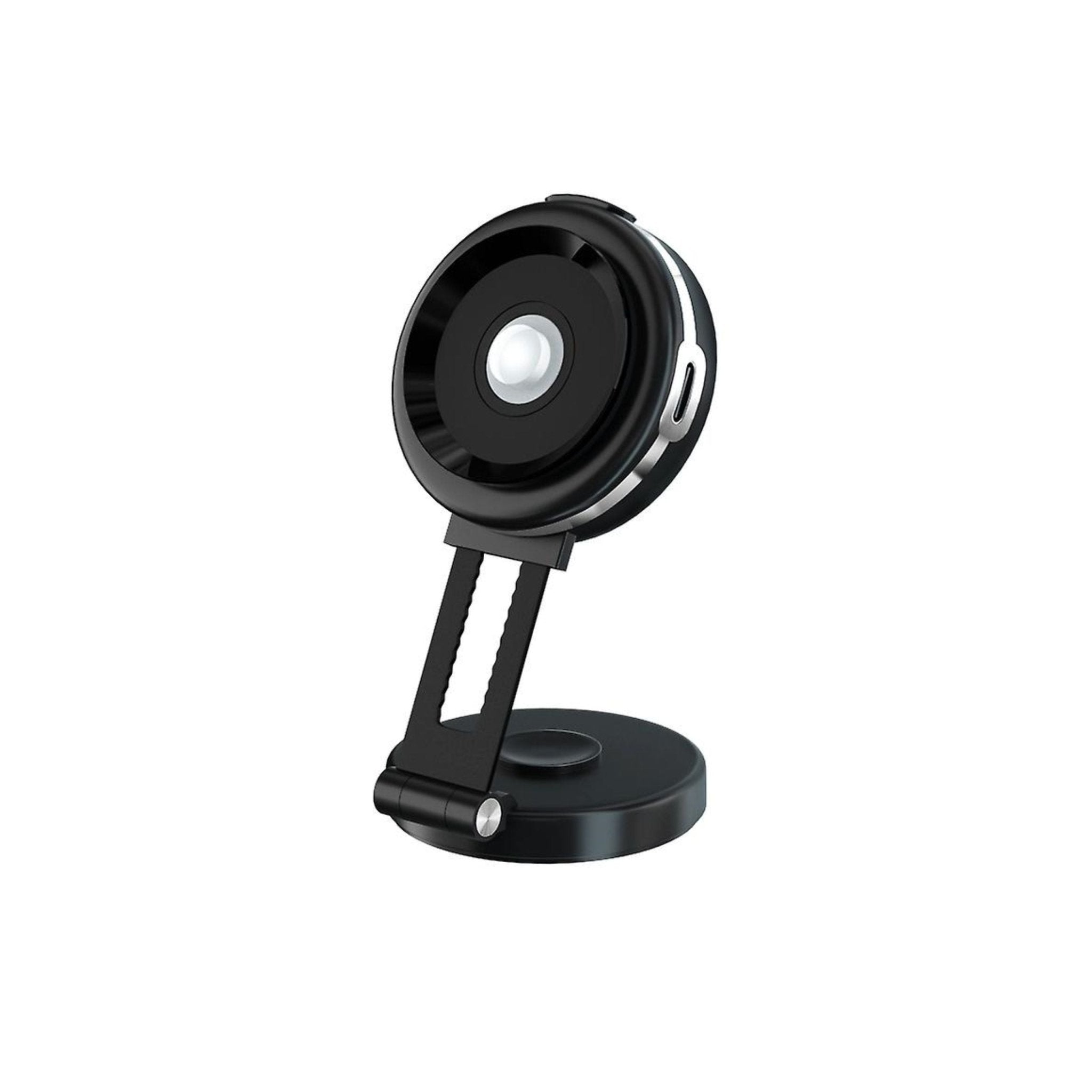Vacuum Adsorption Rechargeable Car Mount Holder 360 Degree Rotating - Black