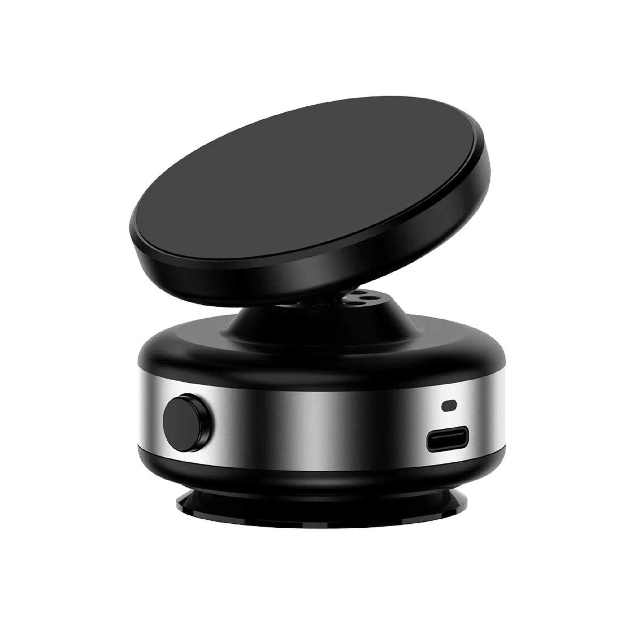 Vacuum Adsorption Universal Magnetic Rechargeable Phone Holder CZ16-1 - Black