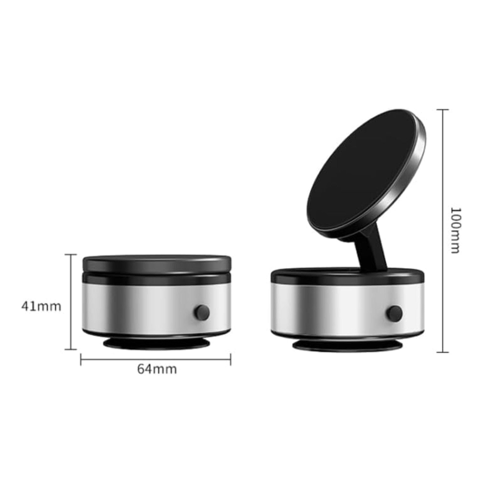 Vacuum Double Sided Adsorption Magnetic Rechargeable Phone Holder X10Q/X10QP - Black