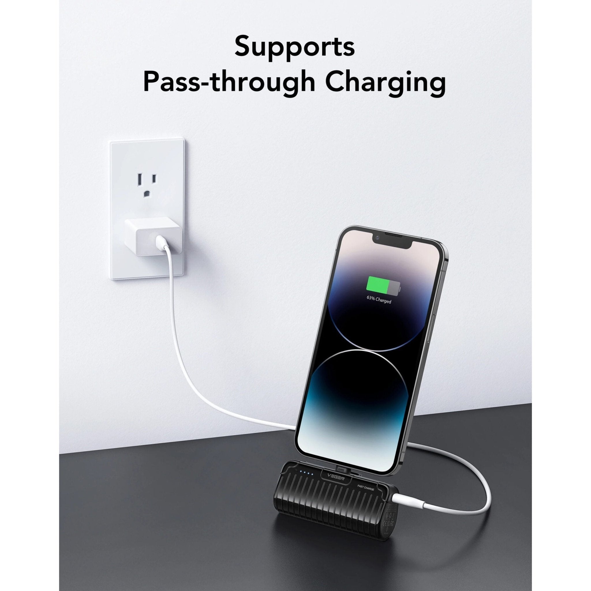 Veger Power bank 5000mah VP-0558P - Black
