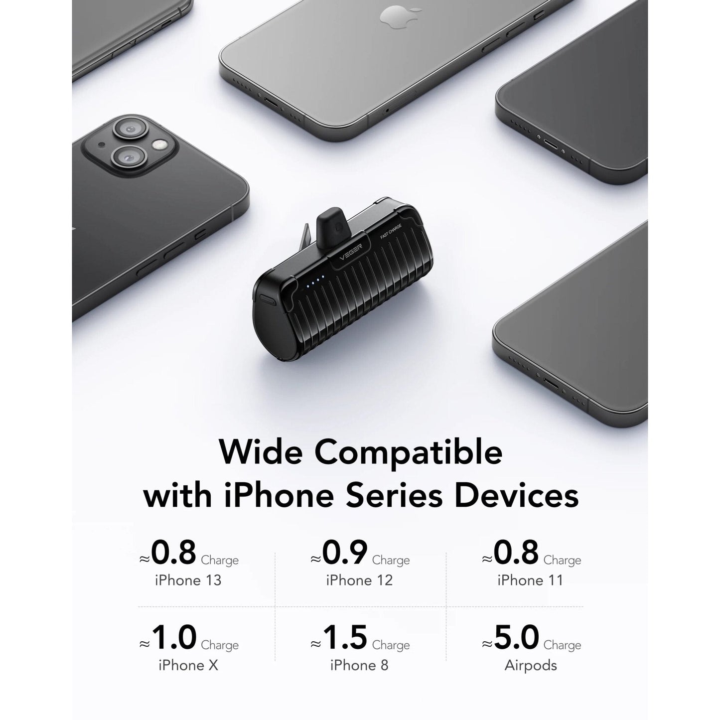 Veger Power bank 5000mah VP-0558P - Black