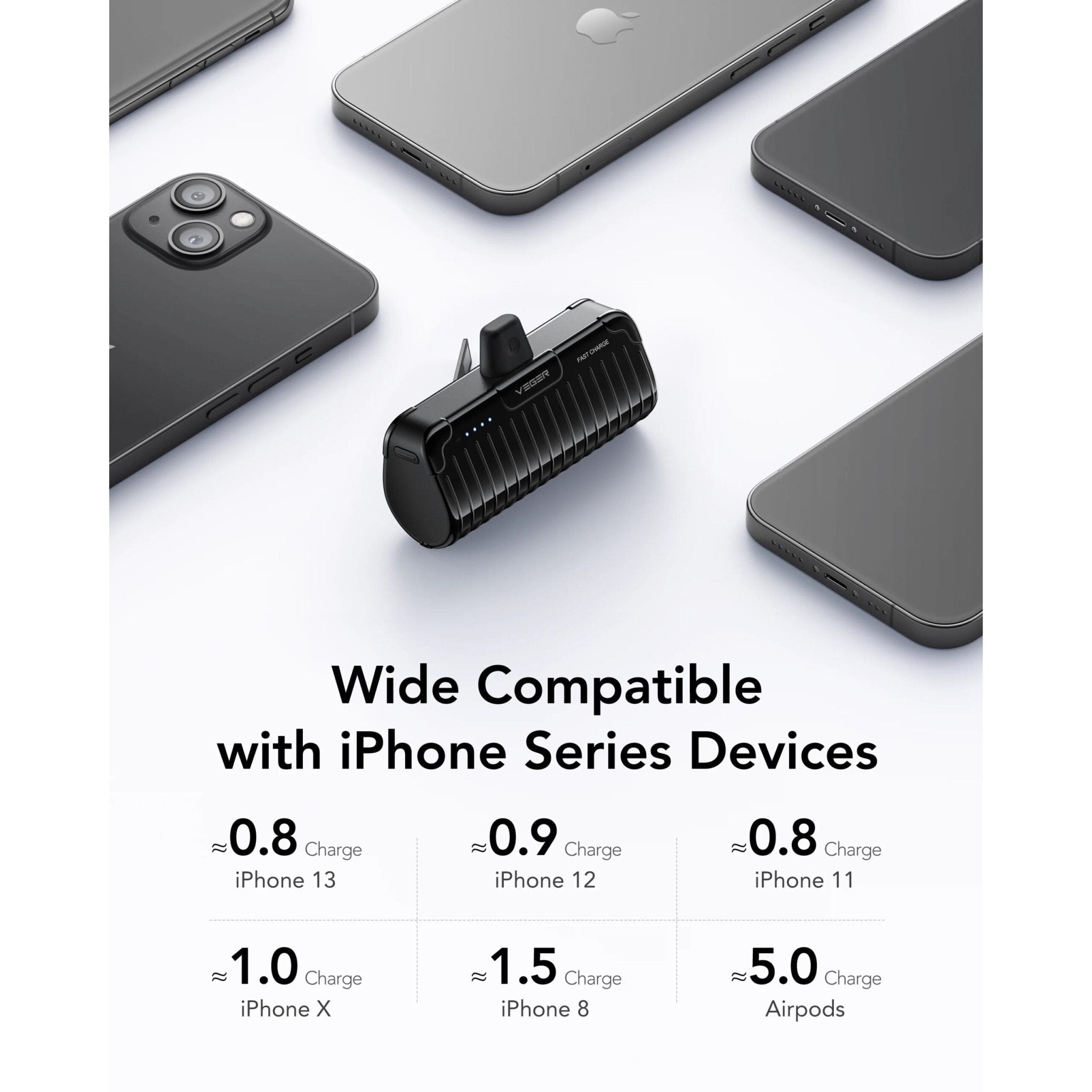 Veger Power bank 5000mah VP-0558P - Black