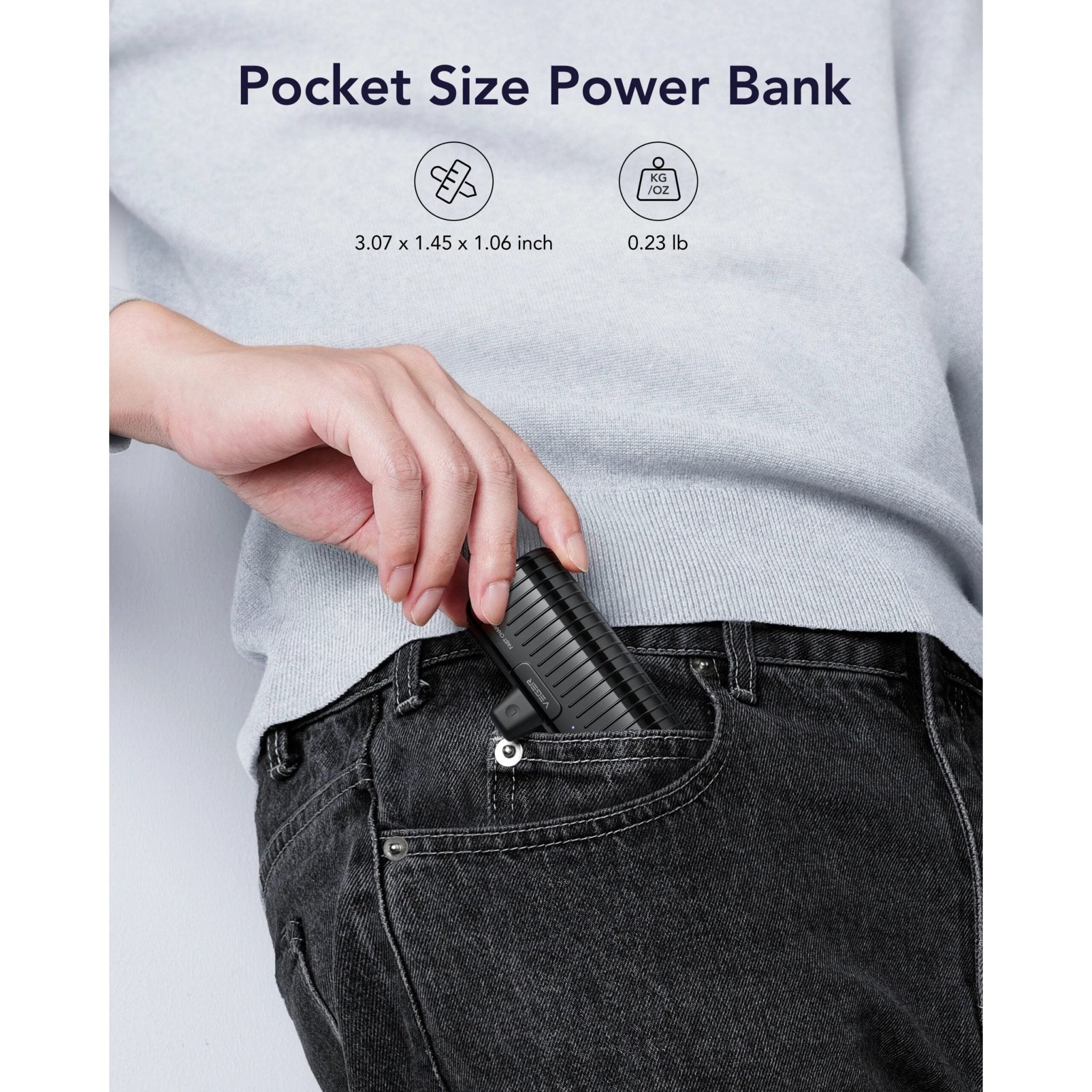 Veger Power bank 5000mah VP-0558P - Black