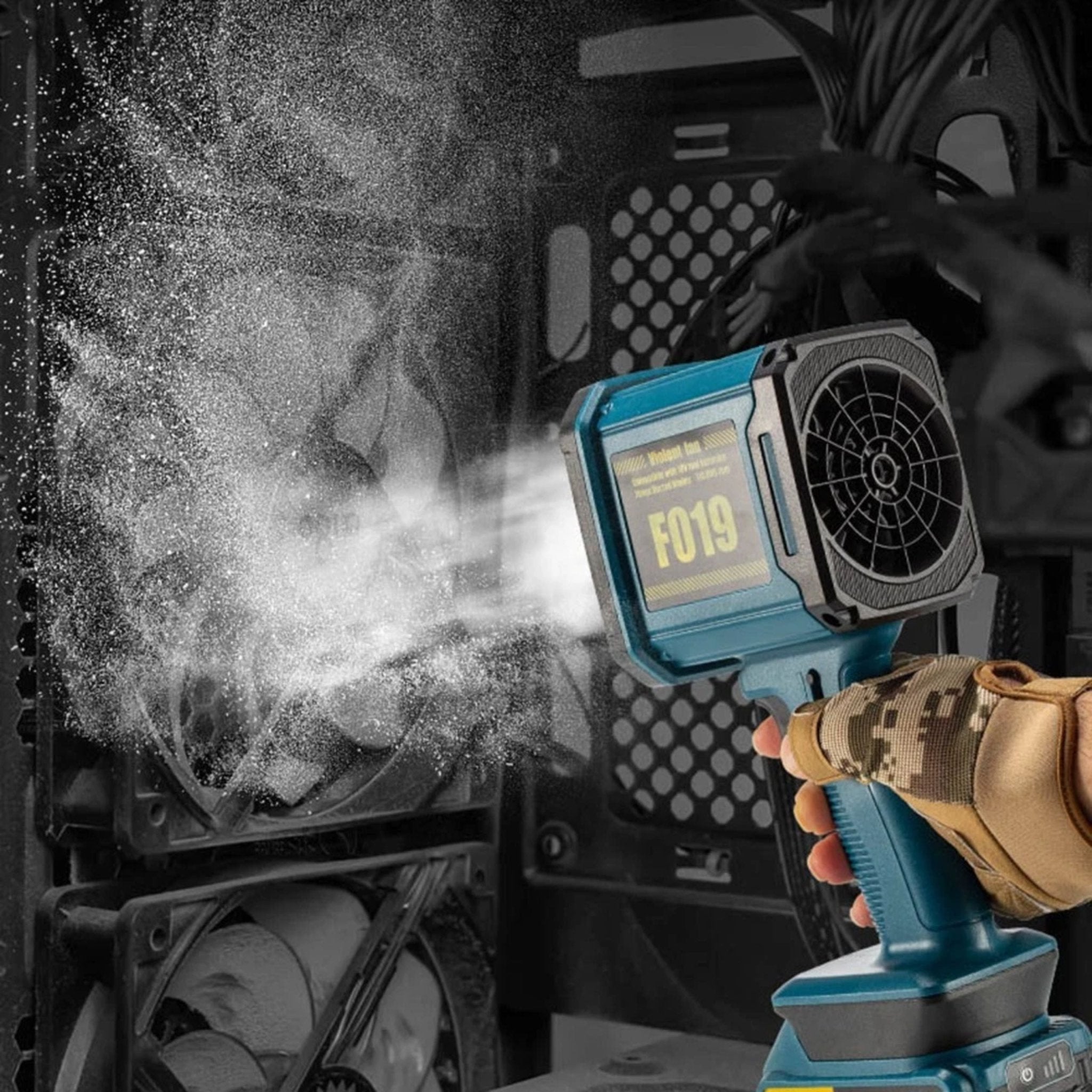 Violent Fan Air Blower Turbo Jet Fan F019 - Blue