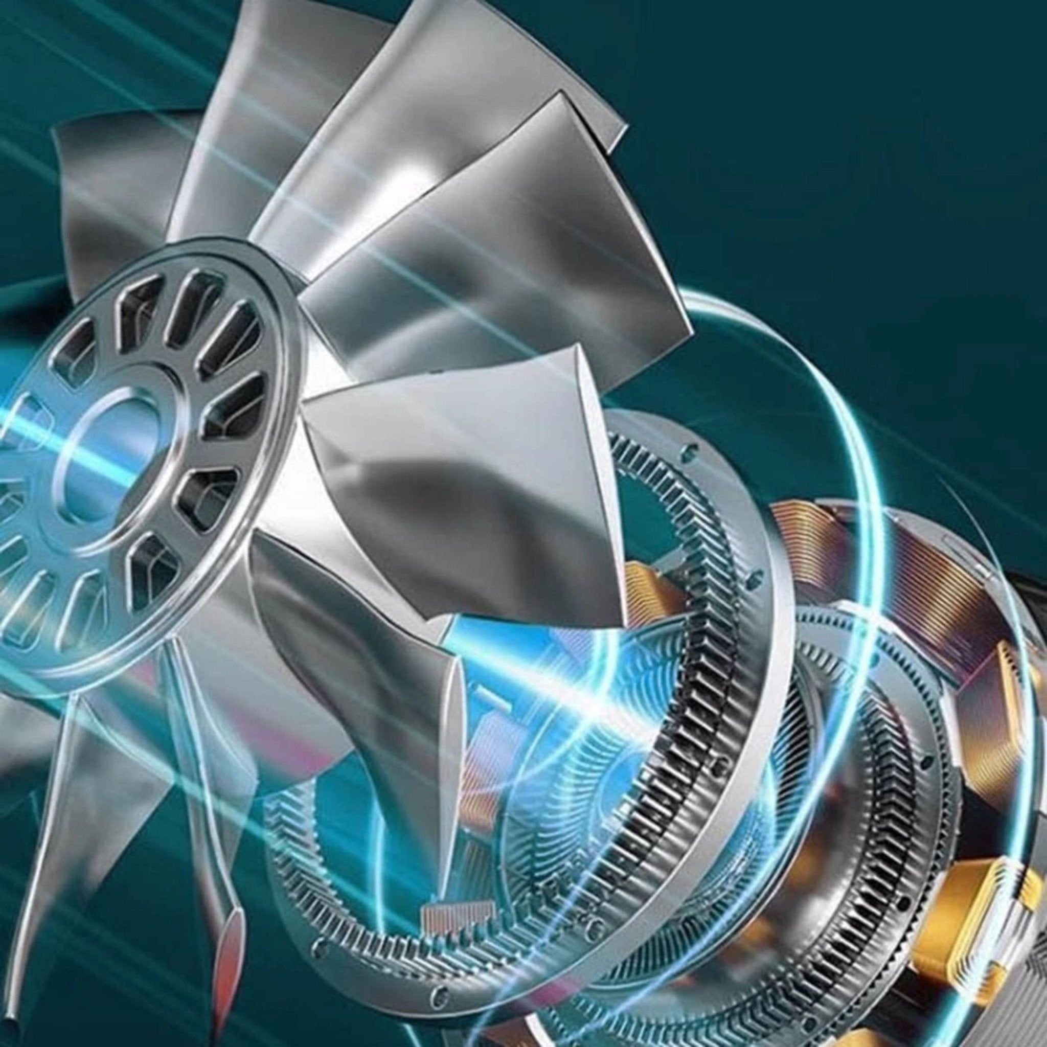 Violent Fan Air Blower Turbo Jet Fan F019 - Blue