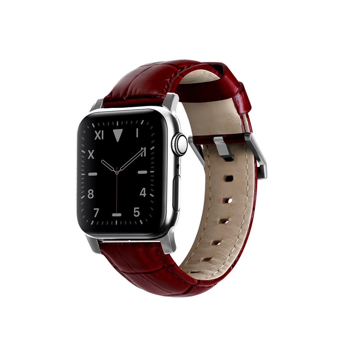 Viva Madrid Montre Crox Leather Strap Strap for Apple Watch 42/44MM - Red/Black