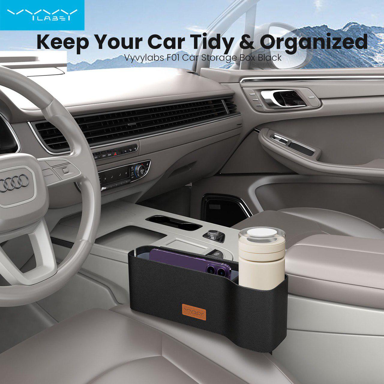Vyvylabs Car Storage Box F01 - Black