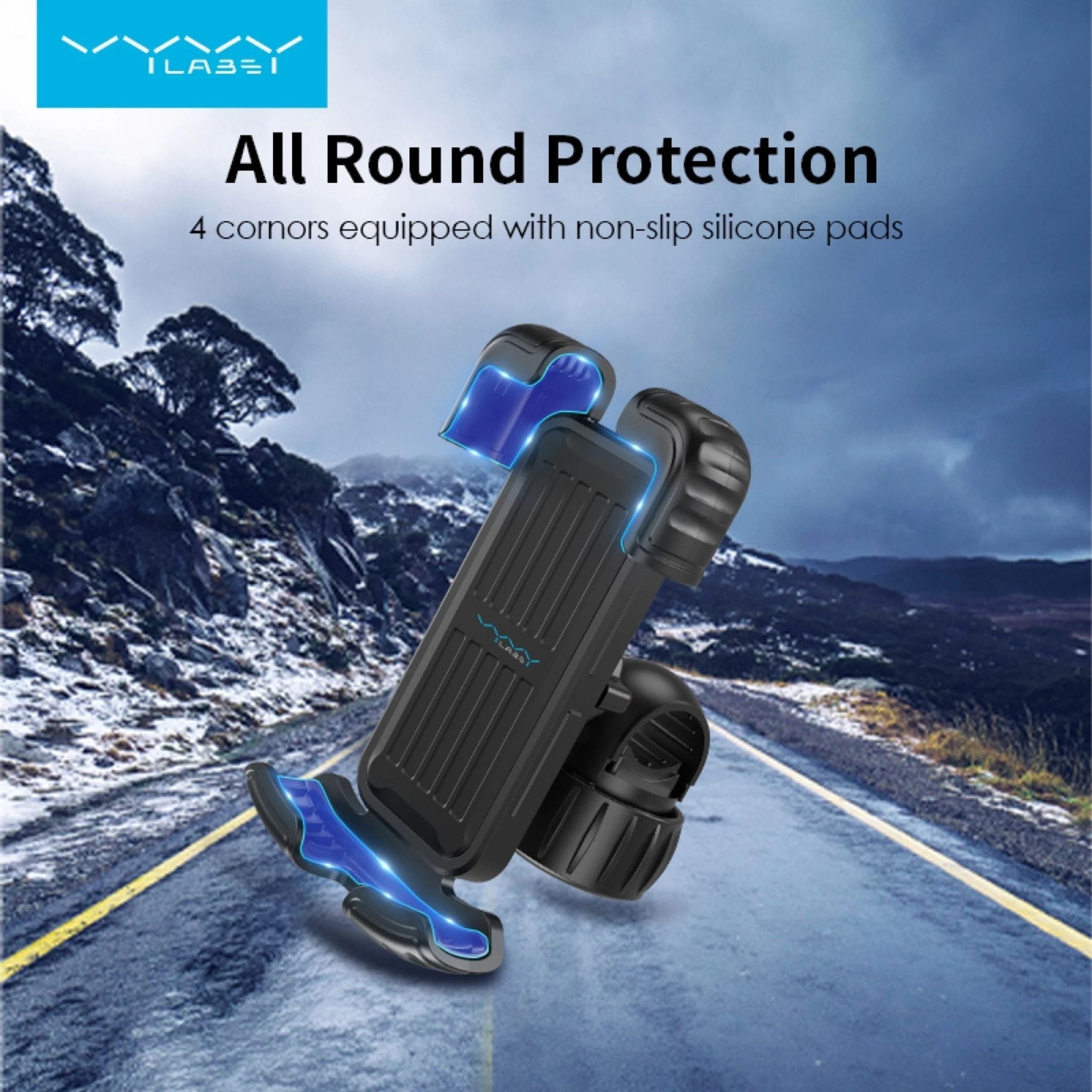 Vyvylabs Knight Cycling Holder (for Bicycle and Motorcycle) - Black