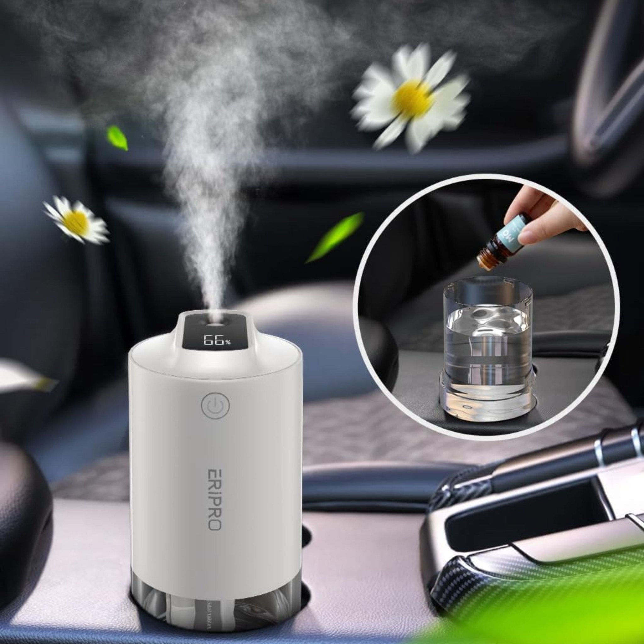 Vyvylabs Little Dwen Sterilization Car Humidifier VJG1 - White