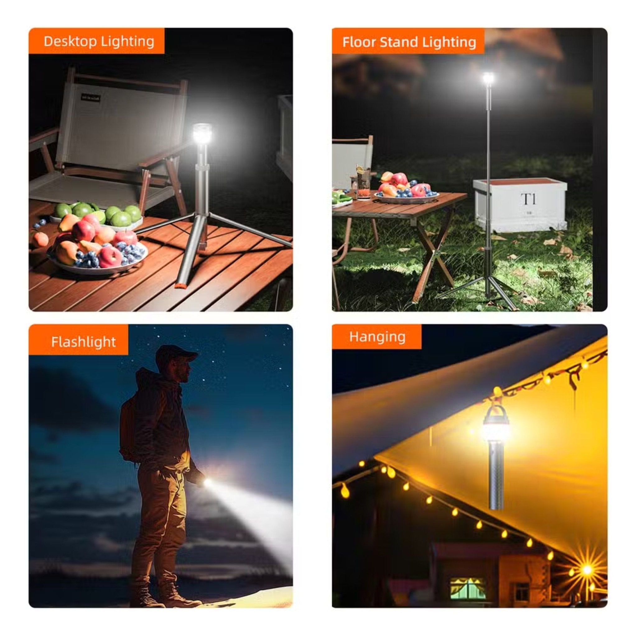Vyvylabs X3 Multifunctional Outdoor Strong Light For Camping - Taitanium