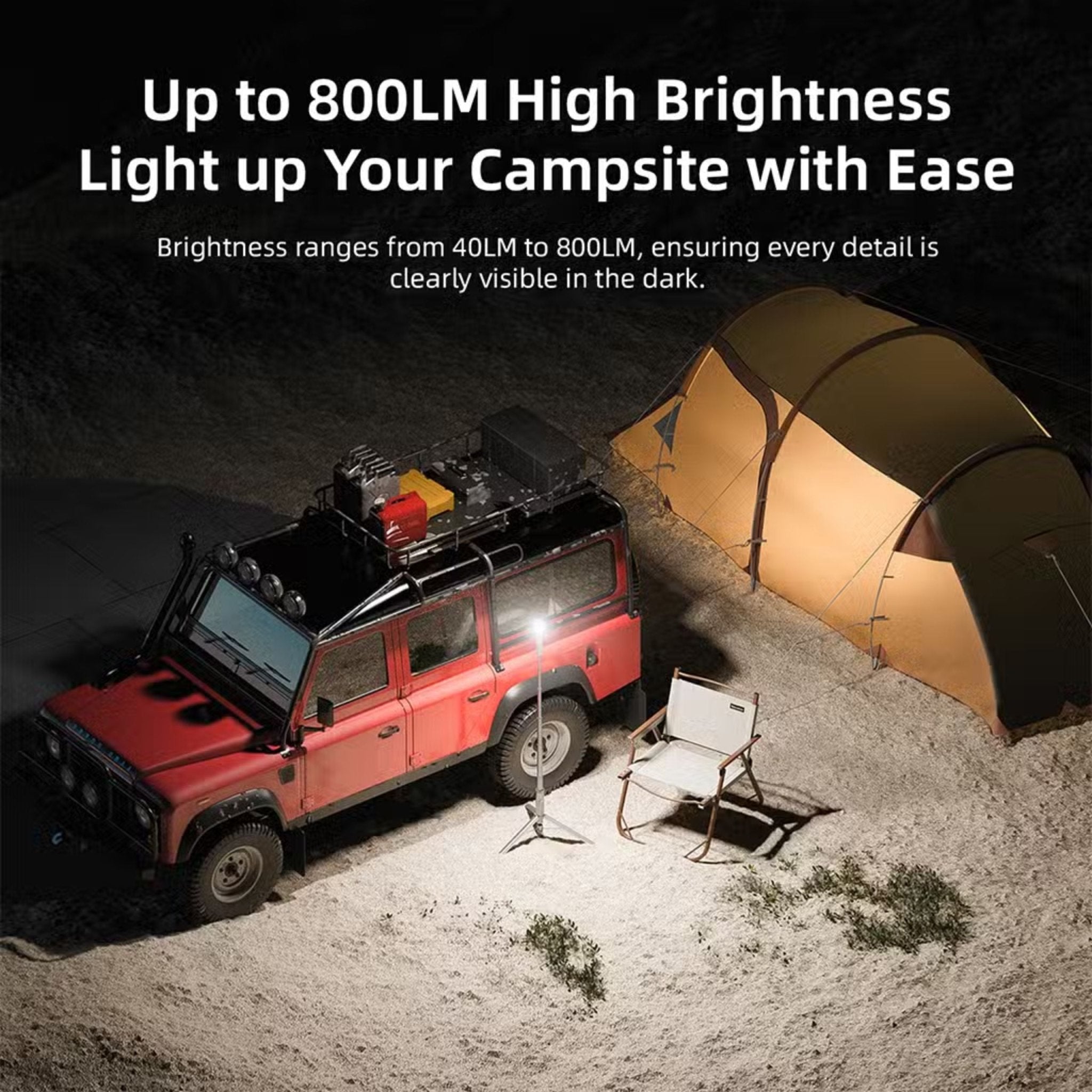Vyvylabs X3 Multifunctional Outdoor Strong Light For Camping - Taitanium