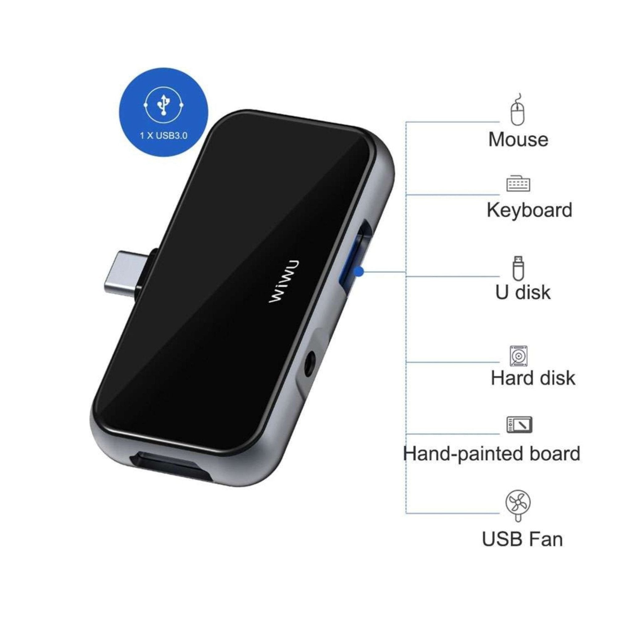 WIWU ALPHA T5 PRO 4 IN 1 USB-C HUB
