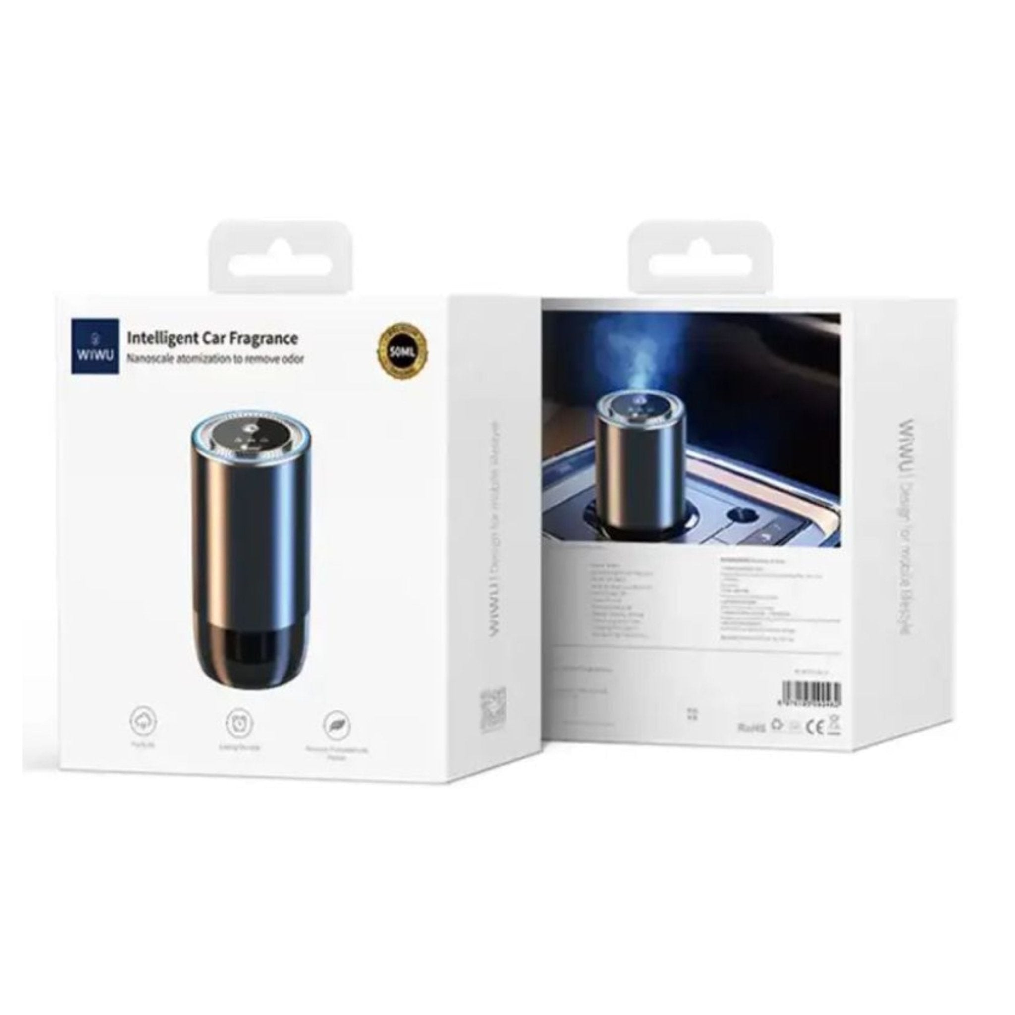 WIWU Intelligent Car Fragrance Diffuser 50ML - Black