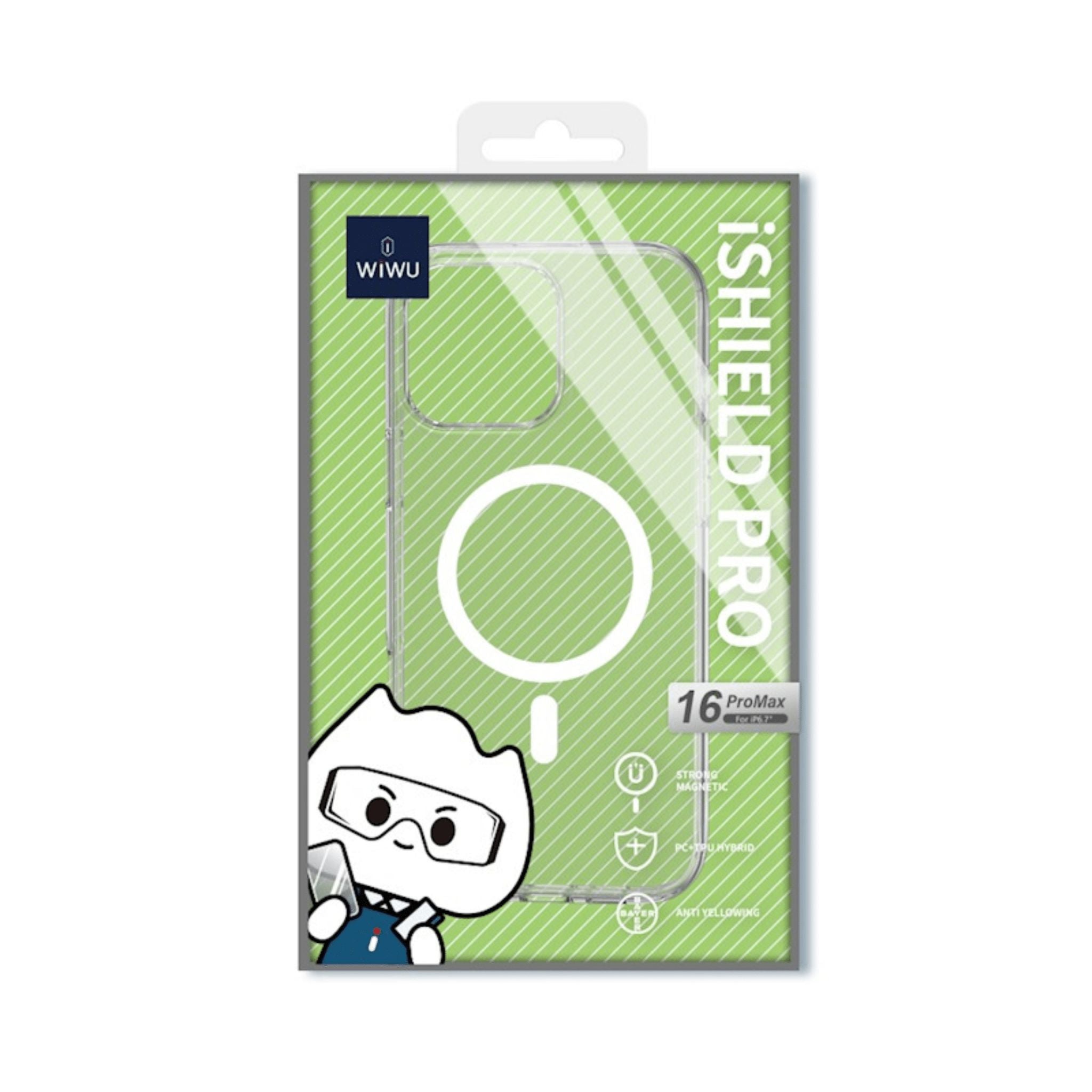 WIWU Magsafe iShield Pro Case for iPhone 16 Pro Max Transparent - White
