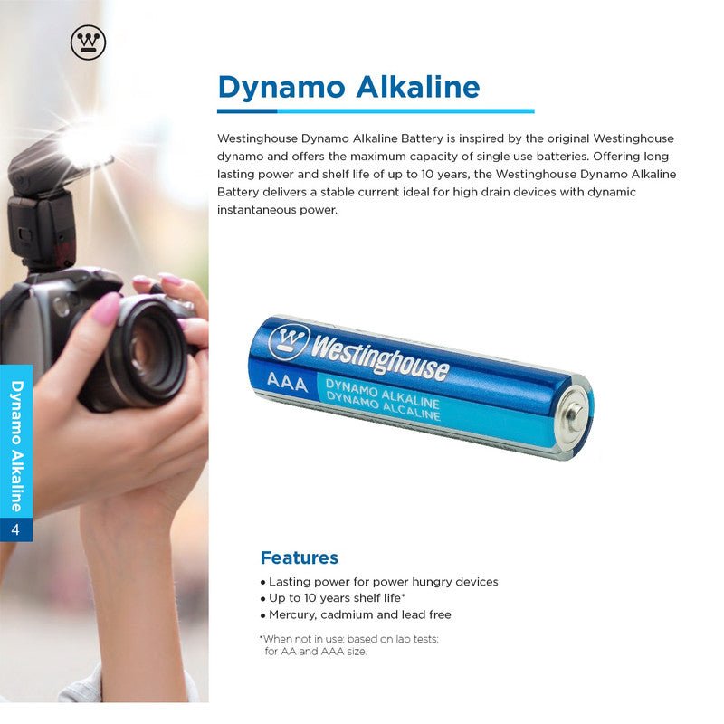 Westinghouse AAA Dynamo Alkaline Batteries