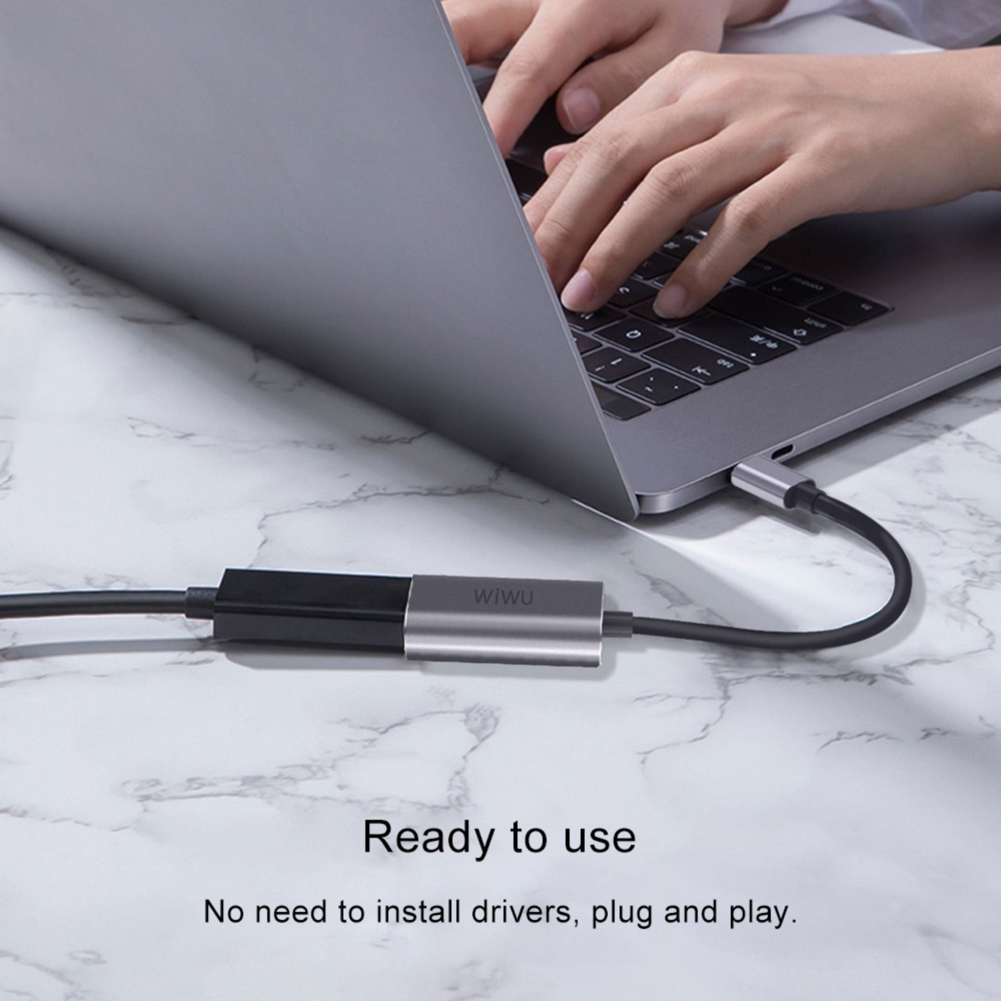 WiWU Alpha Type-C to HDMI USB-C Hub - Grey