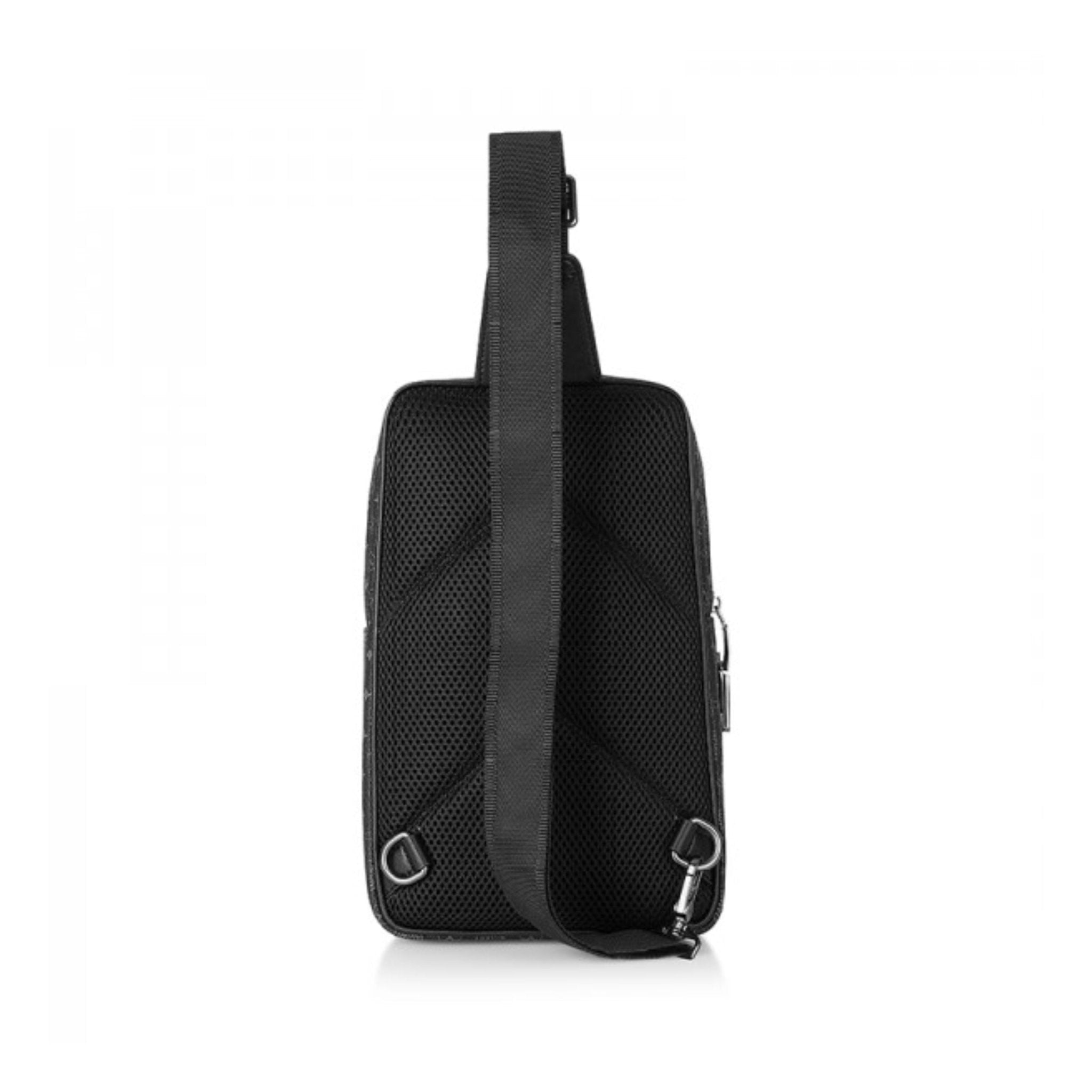 WiWU Master Fingerprint Lock Crossbody Chest Bag - Black