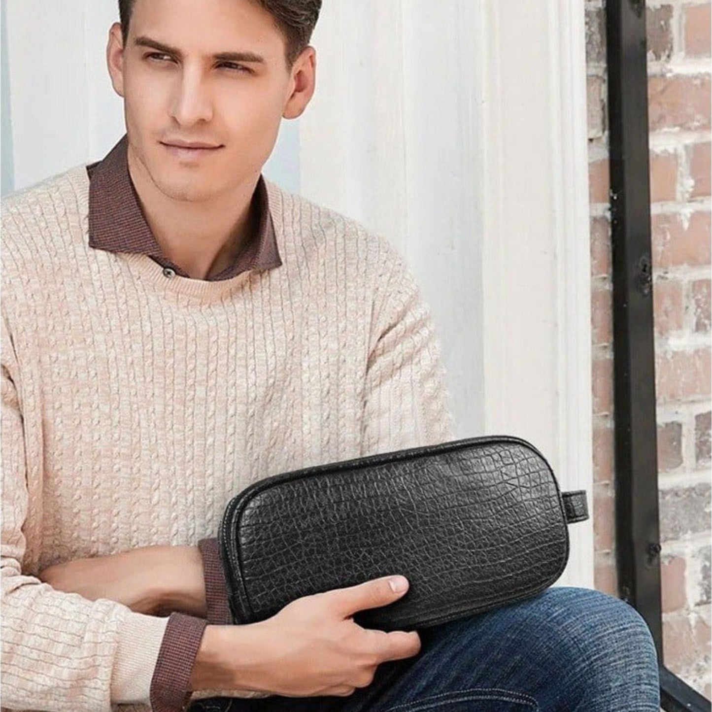 WiWU Salem FIingerprint Lock Lux Pouch - Black