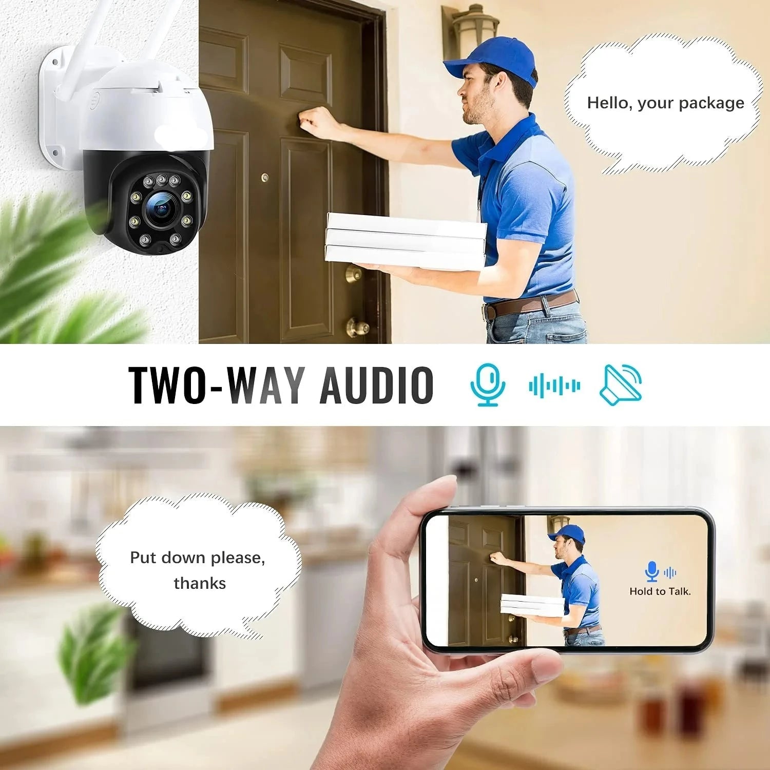 Wireless Pan - Tilt Camera PTZ5X-WIFI-2.5