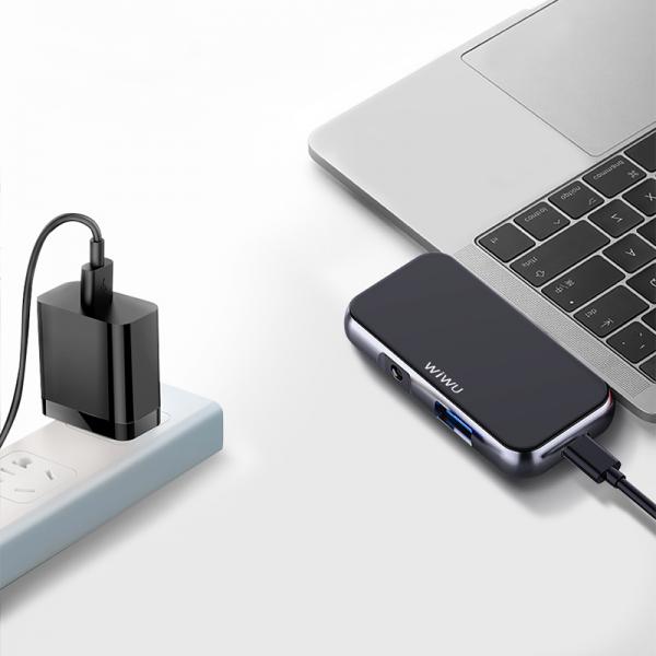 WIWU ALPHA T5 PRO 4 IN 1 USB-C HUB