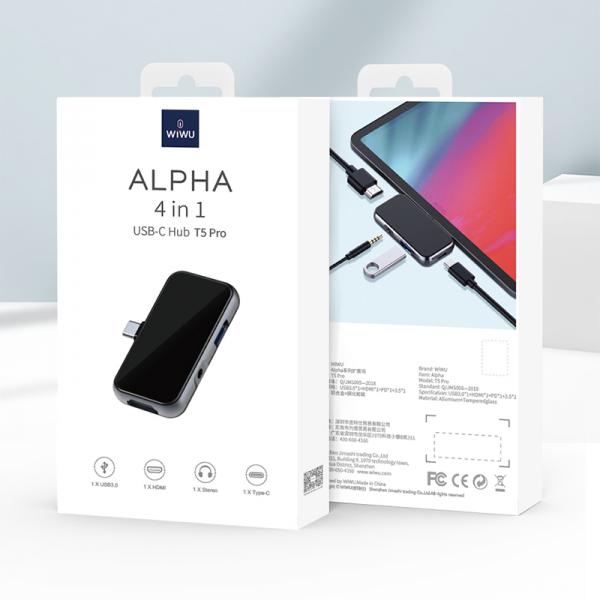 WIWU ALPHA T5 PRO 4 IN 1 USB-C HUB