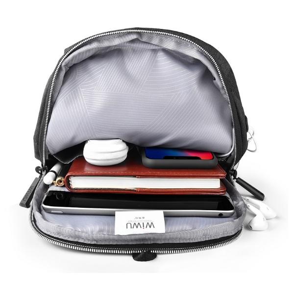 Wiwu Odyssey Crossbody Bag Waterproof (30*25*7cm) - Gray