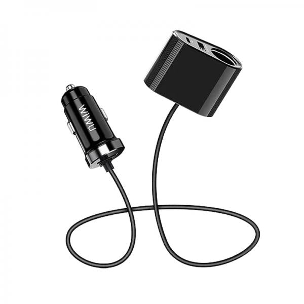 Wiwu QC300 Multifunctional Car Charger 42w PD 3.0