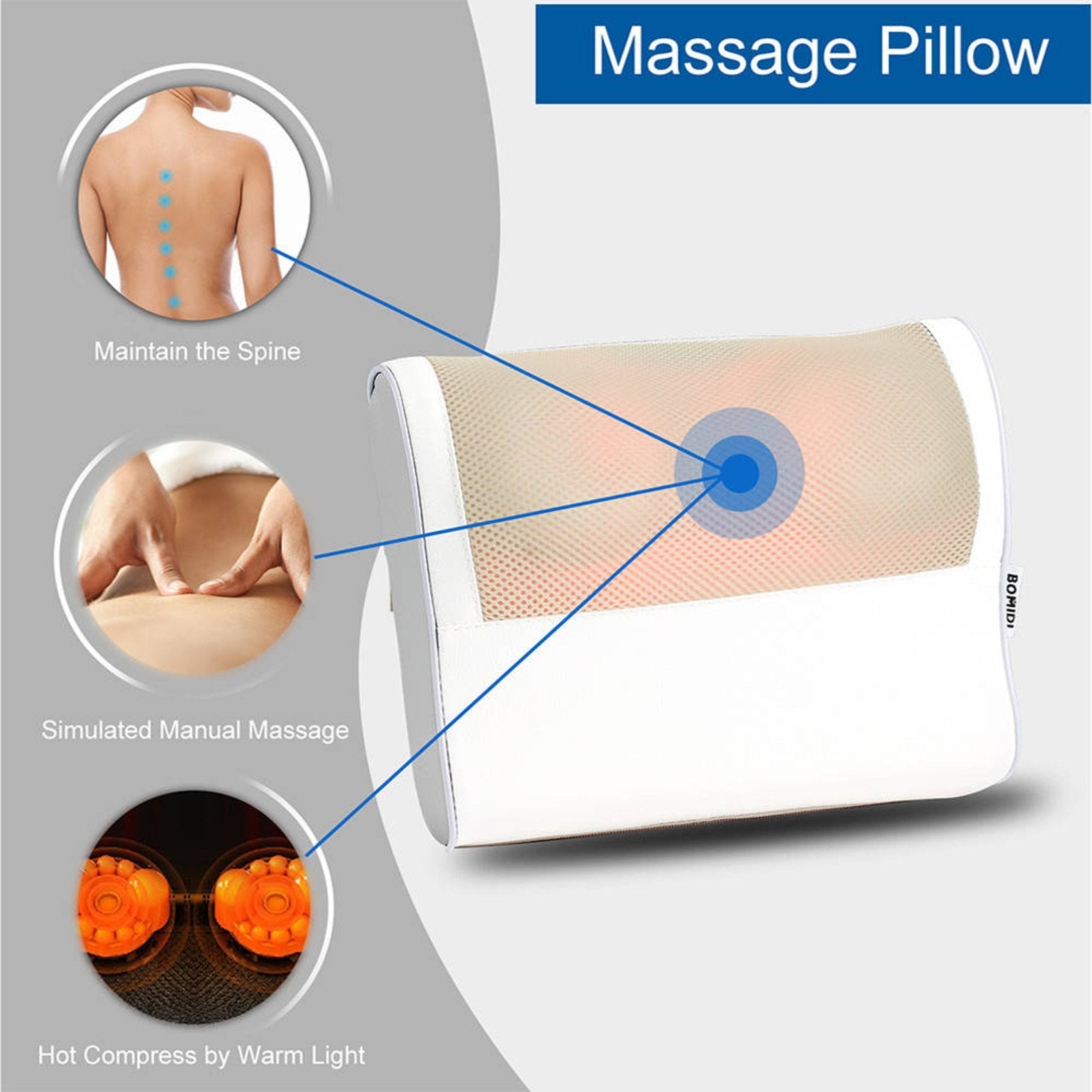 Xiaomi Bomidi Massage Pillow MP1 Massager - Grey