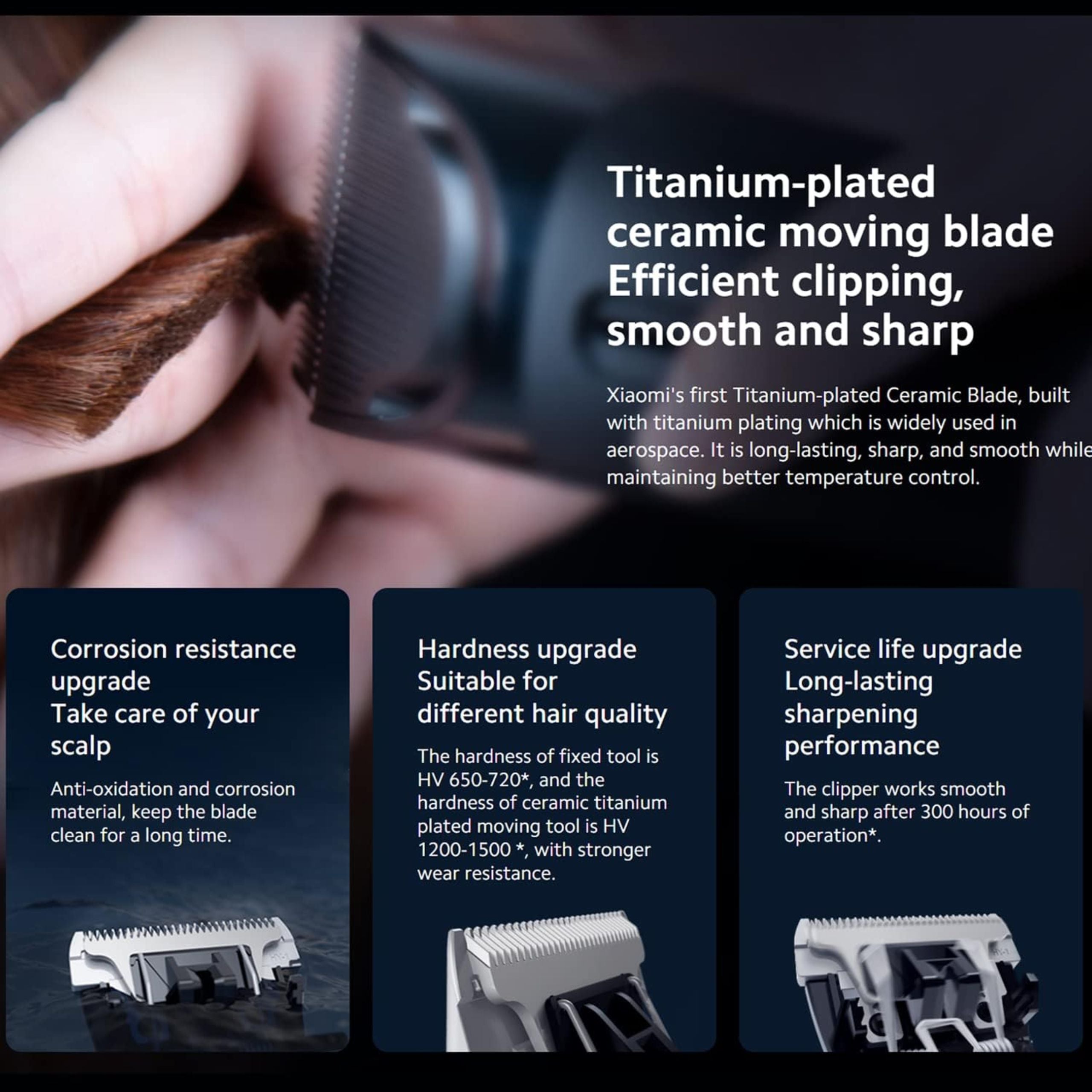 Xiaomi Hair Clipper IPX7 Waterproof LFQ03KL - Black