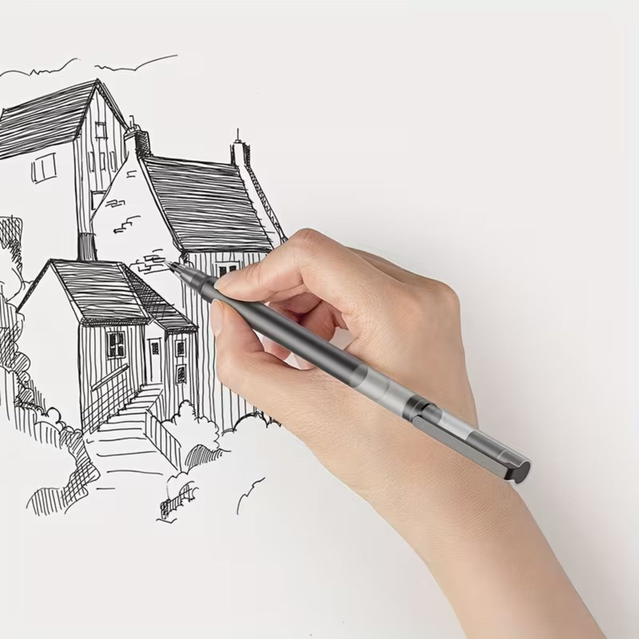 Xiaomi Jumbo Black Gel Ink Pen 10 Pcs - Black