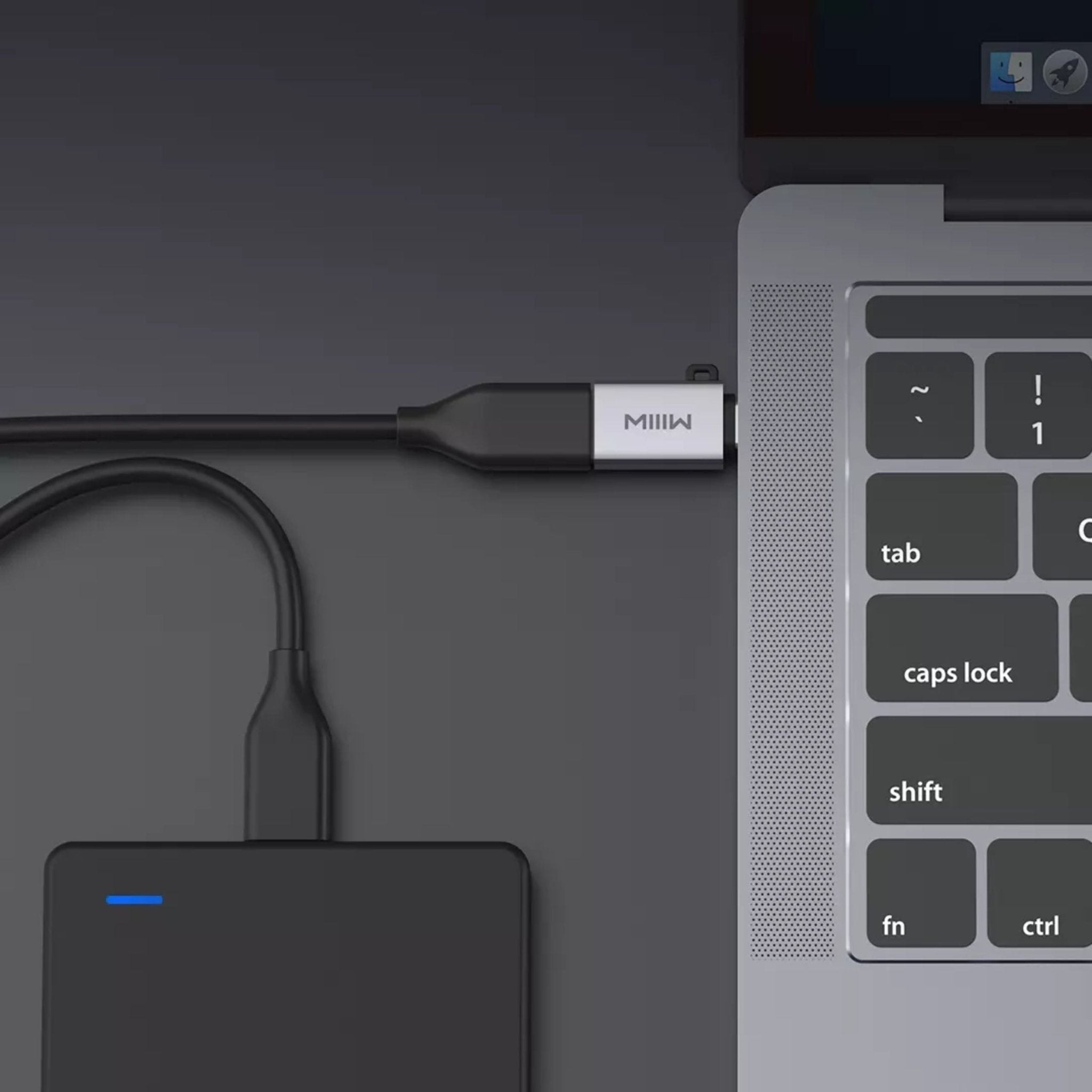 Xiaomi MIIIW USB 3.0 OTG Adapter Type C To USB A - Grey