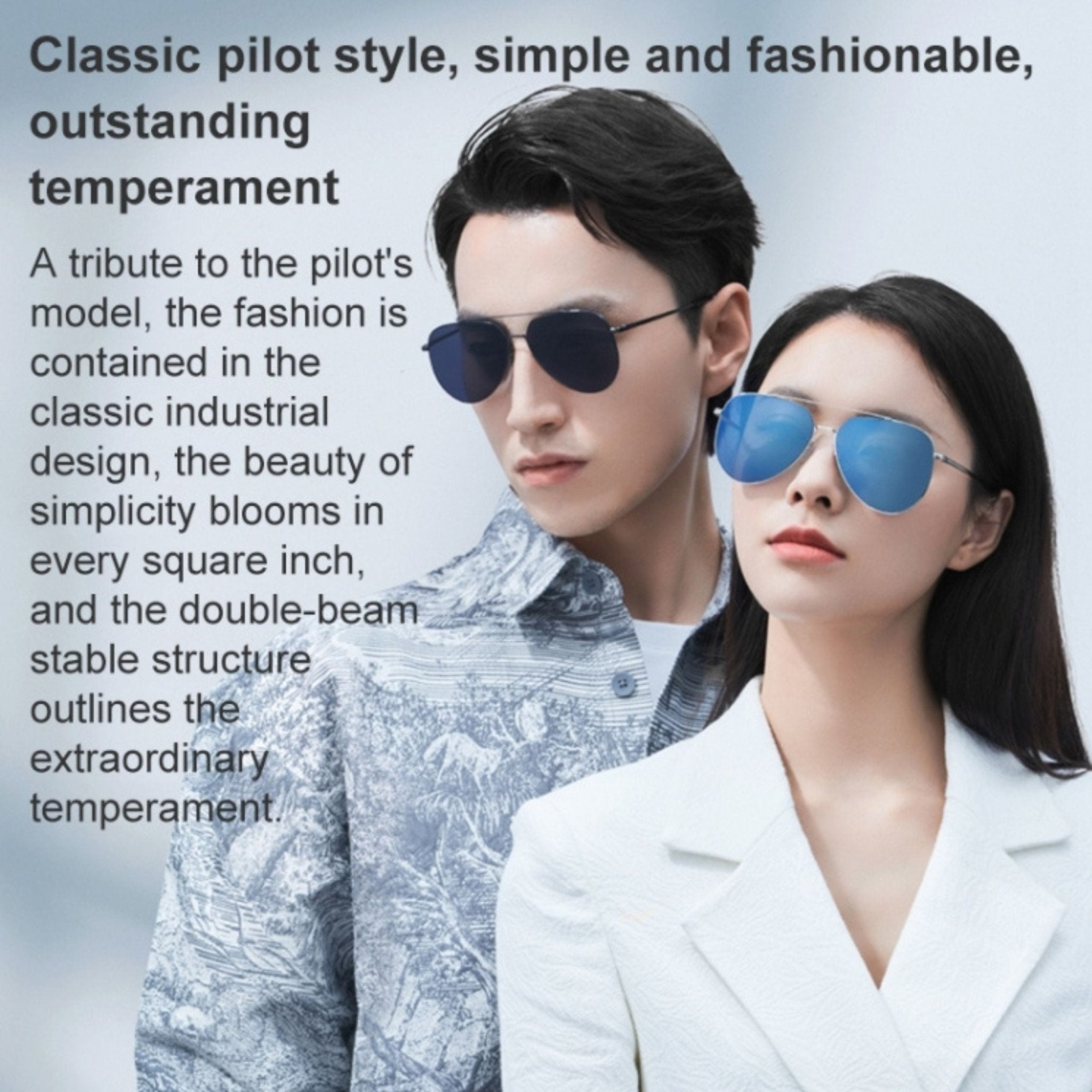 Xiaomi Mijia Pilota Sunglasses - Light Blue