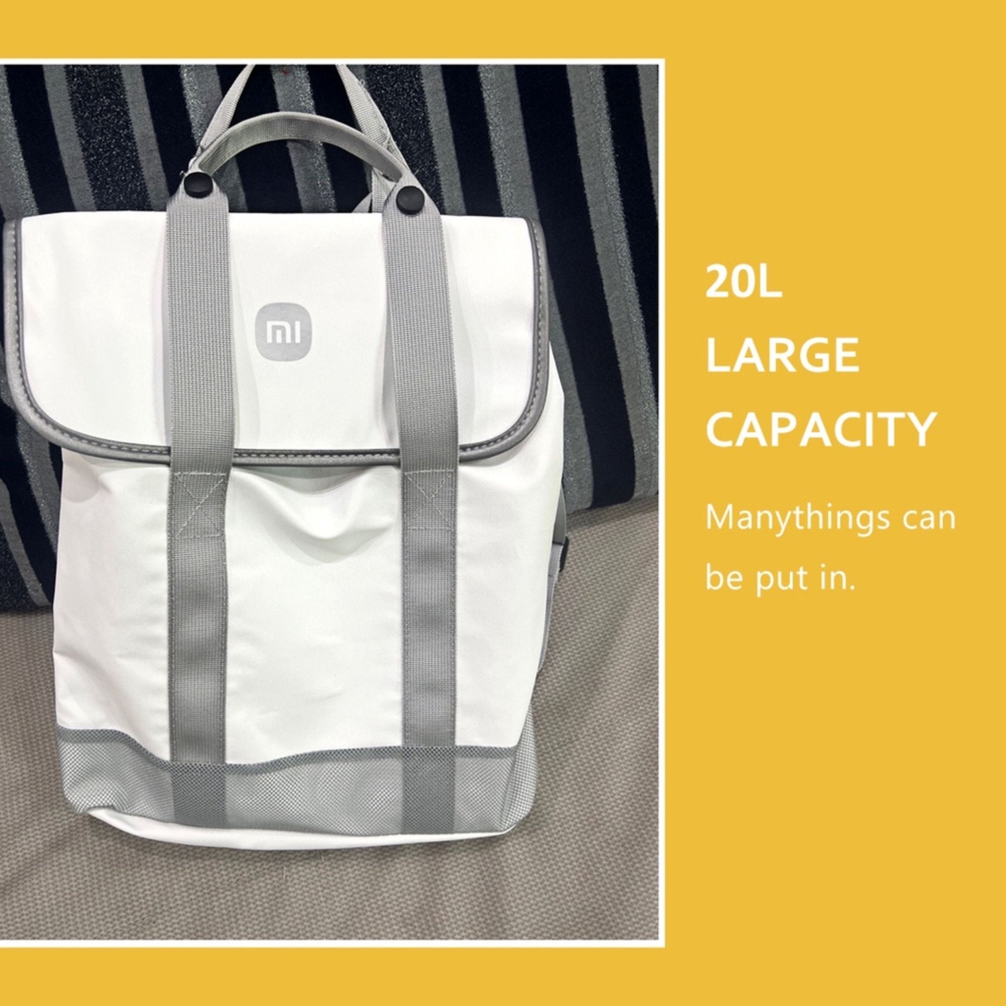 Xiaomi Mijia Polyester Backpack Waterproof Bag - White