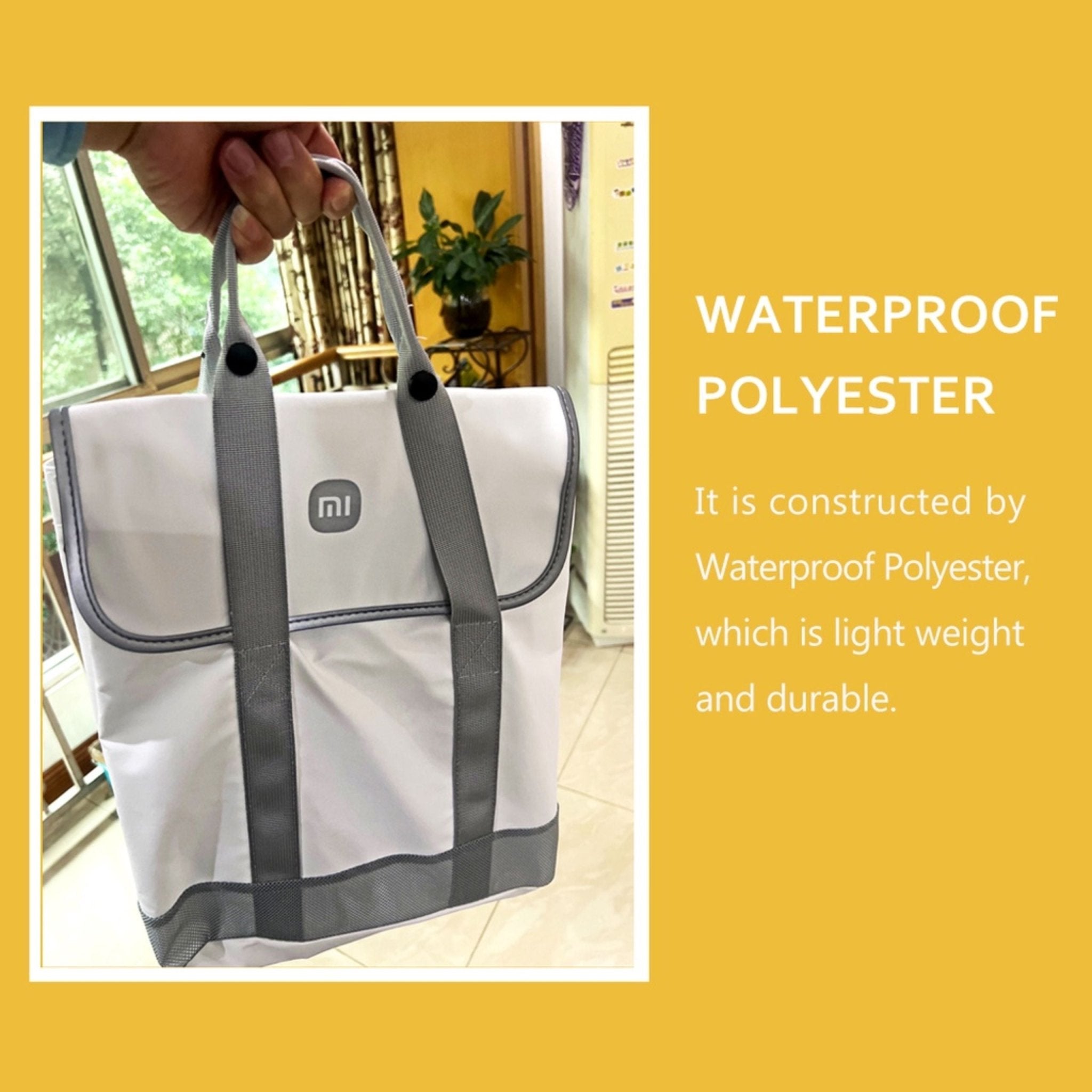 Xiaomi Mijia Polyester Backpack Waterproof Bag - White
