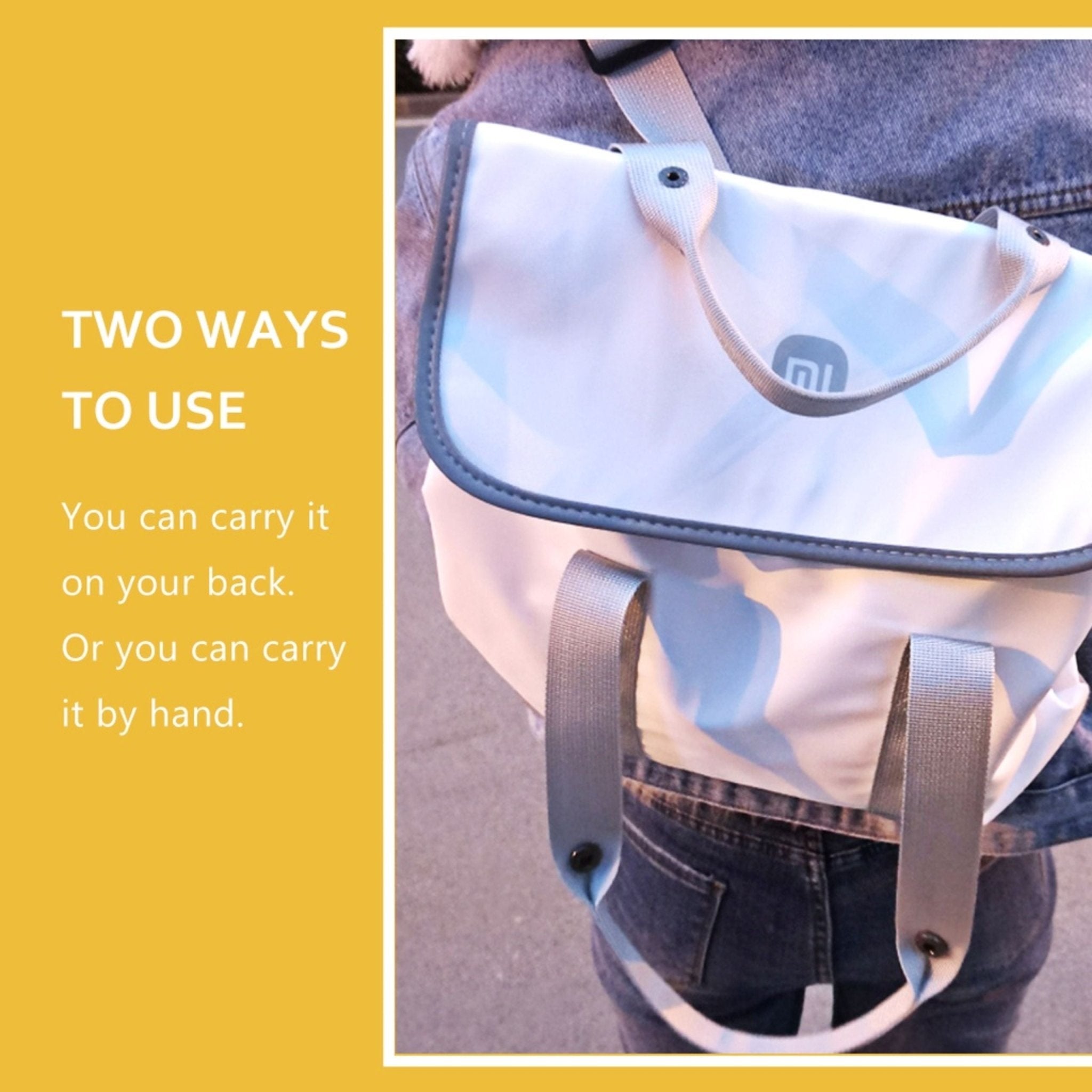 Xiaomi Mijia Polyester Backpack Waterproof Bag - White