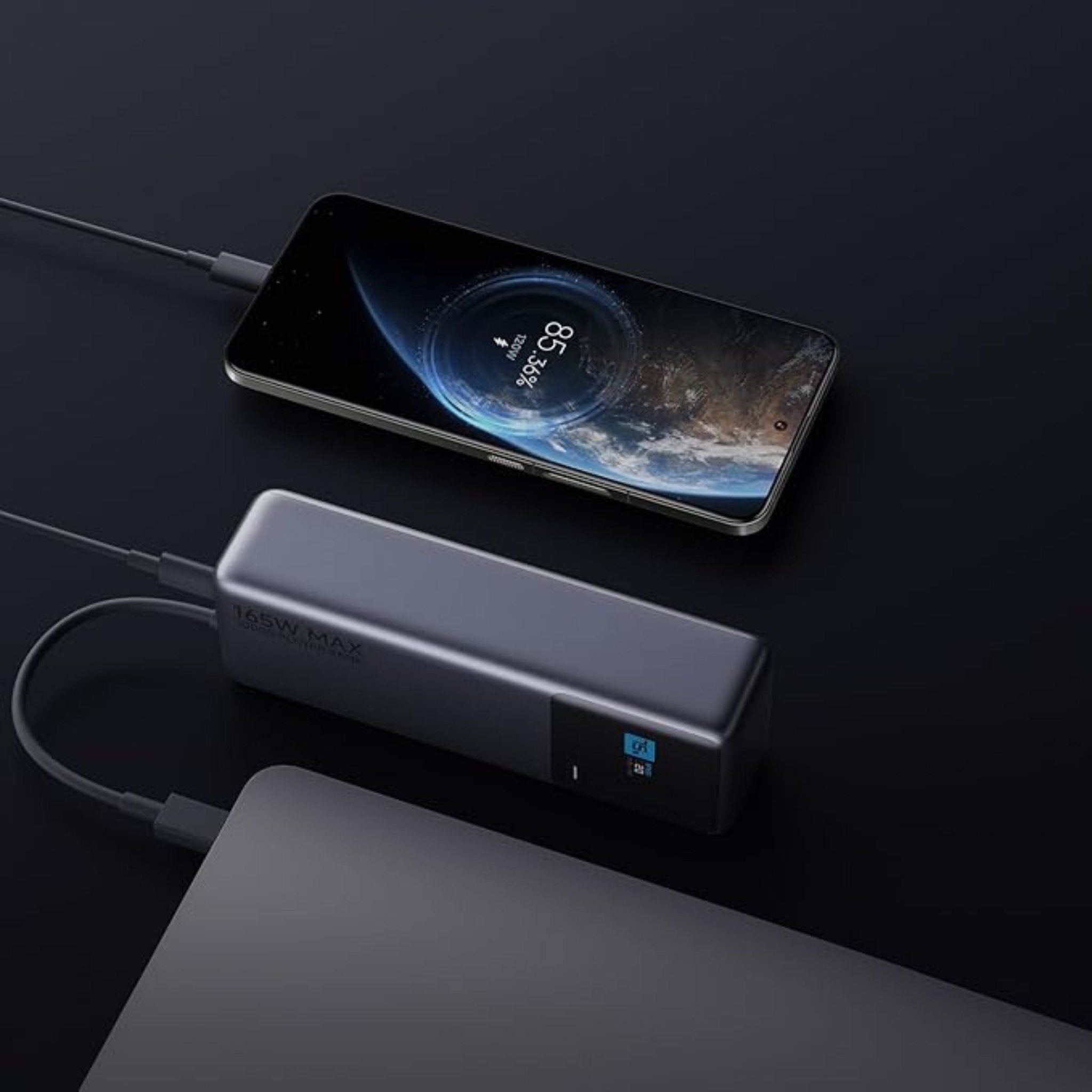 Xiaomi Power Bank 10000mAh 165W Integrated Cable Dual Ports USB-C - Gray