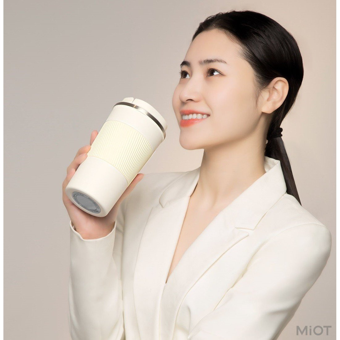 Xiaomi Quange Pure Enjoy Insulating Coffee Cup KF100-White