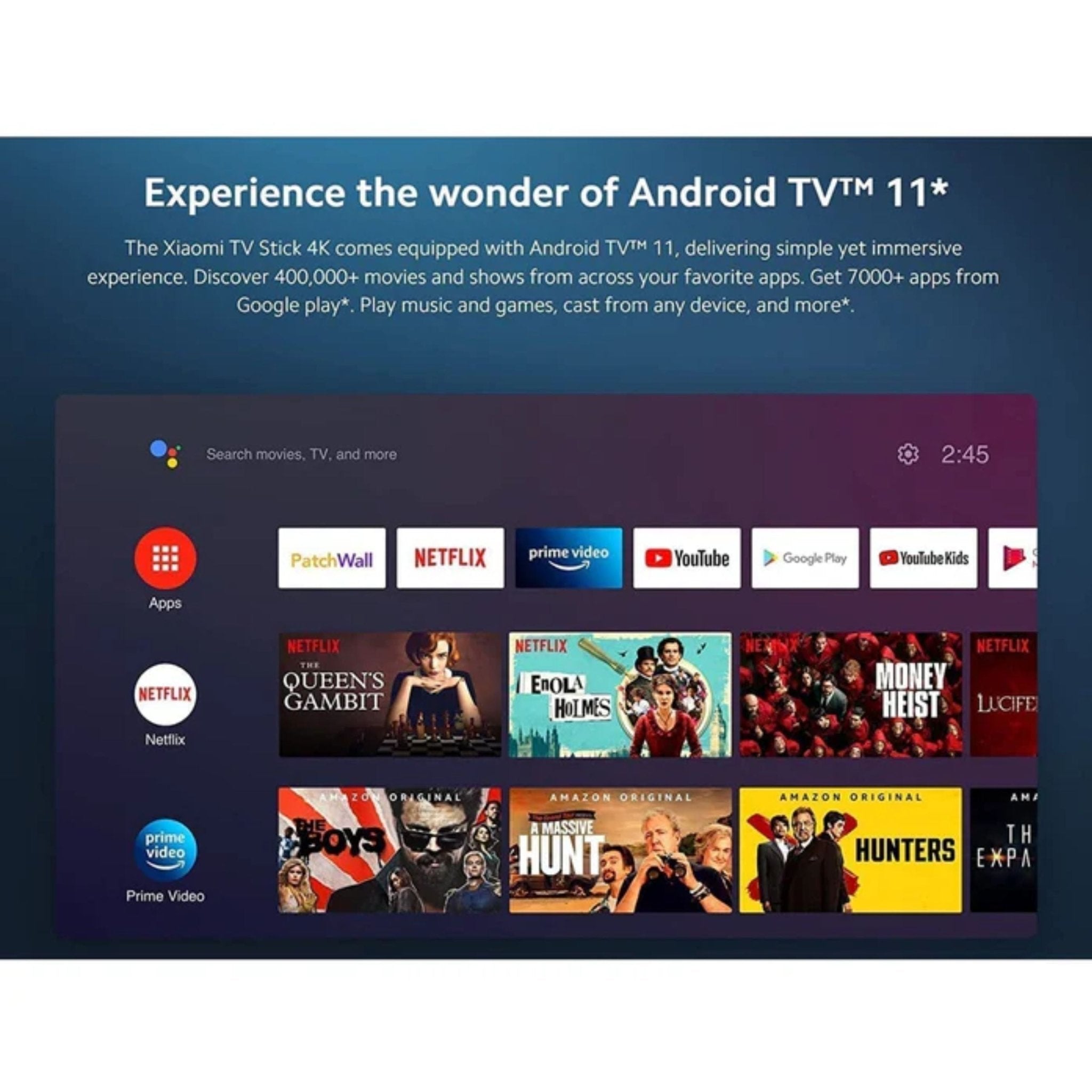 Xiaomi TV Stick 4K MDZ-27-AA - Black + Subscribe (channels, movies and series for a year)
