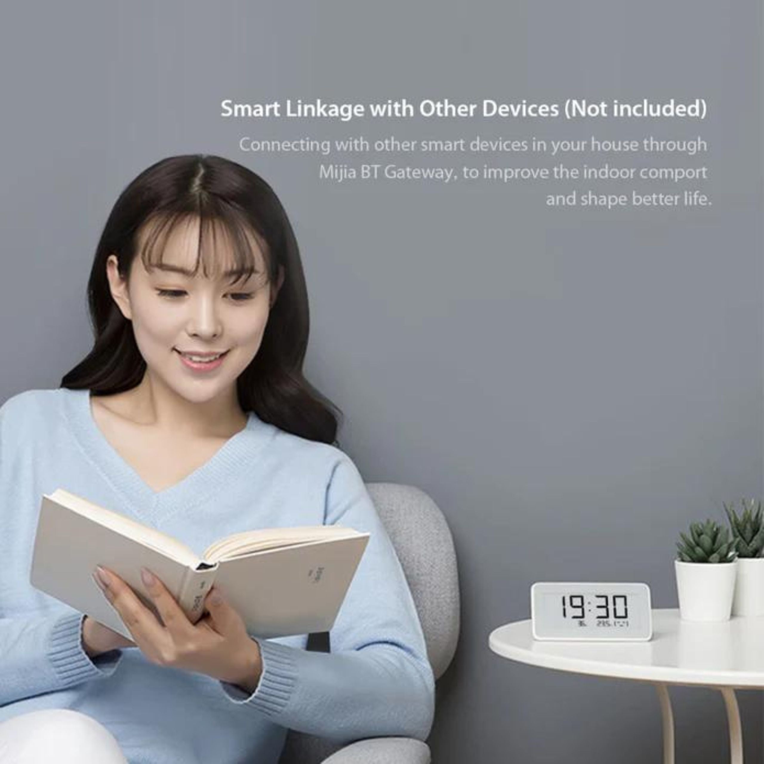 Xiaomi Temperature and Humidity Monitor Clock - White