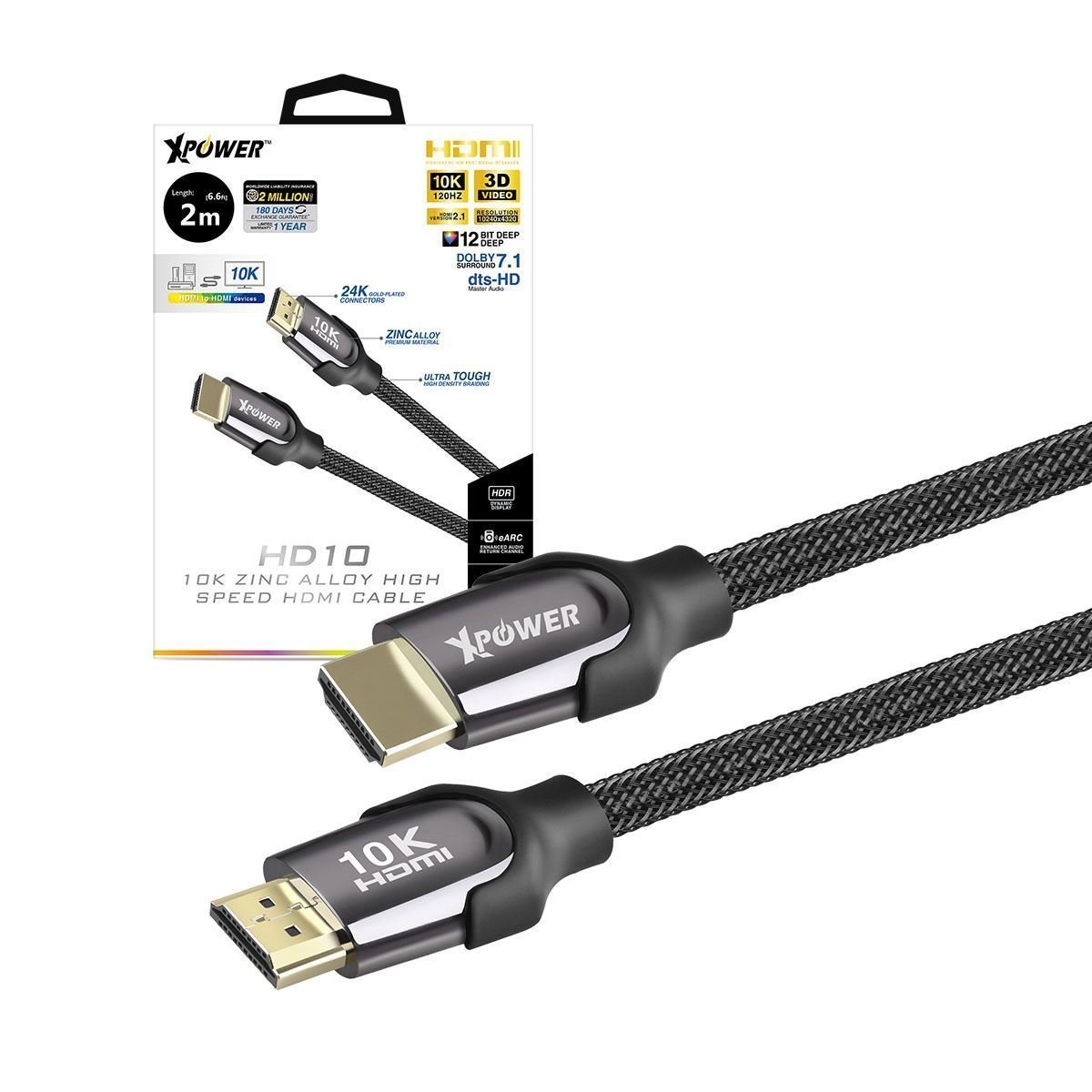 Xpower XP-HD10 10k hdmi cable
