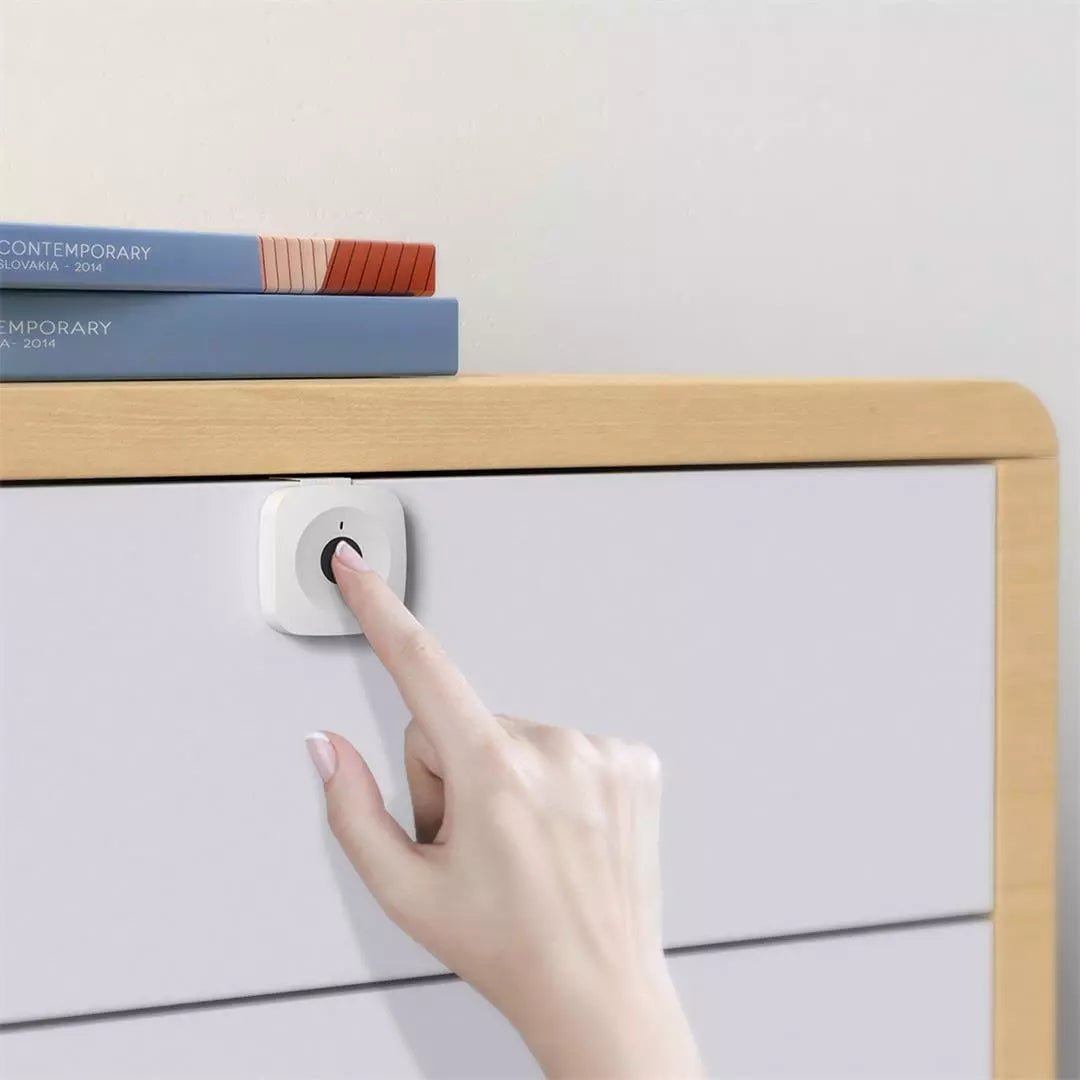 Yeelock Fingerprint Drawer & Cabinet Lock - White