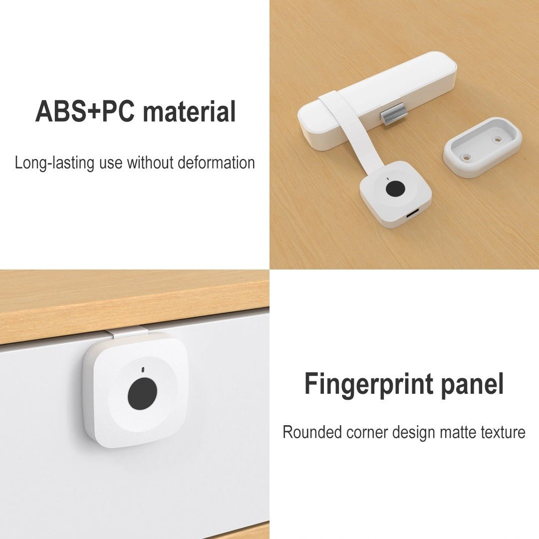 Yeelock Fingerprint Drawer & Cabinet Lock - White