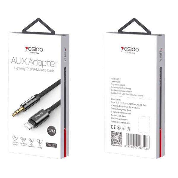 Yesido Aux Adapter Lightning 3.5mm YAU17