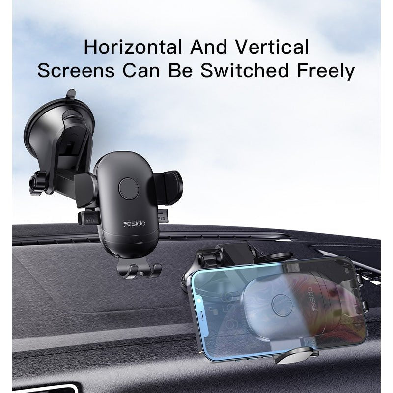 Yesido Free Stretch Adjustable Suction Cup Car Holder C138