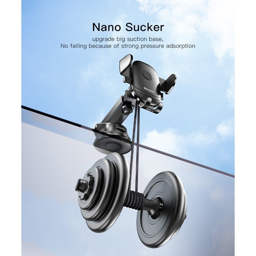 Yesido Free Stretch Adjustable Suction Cup Car Holder C138