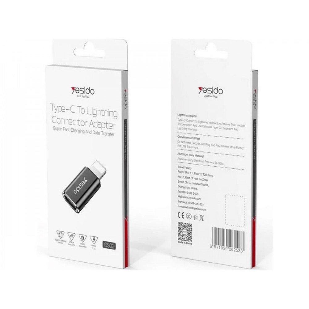 Yesido Type-C To Lightning Connector To Adapter GS03